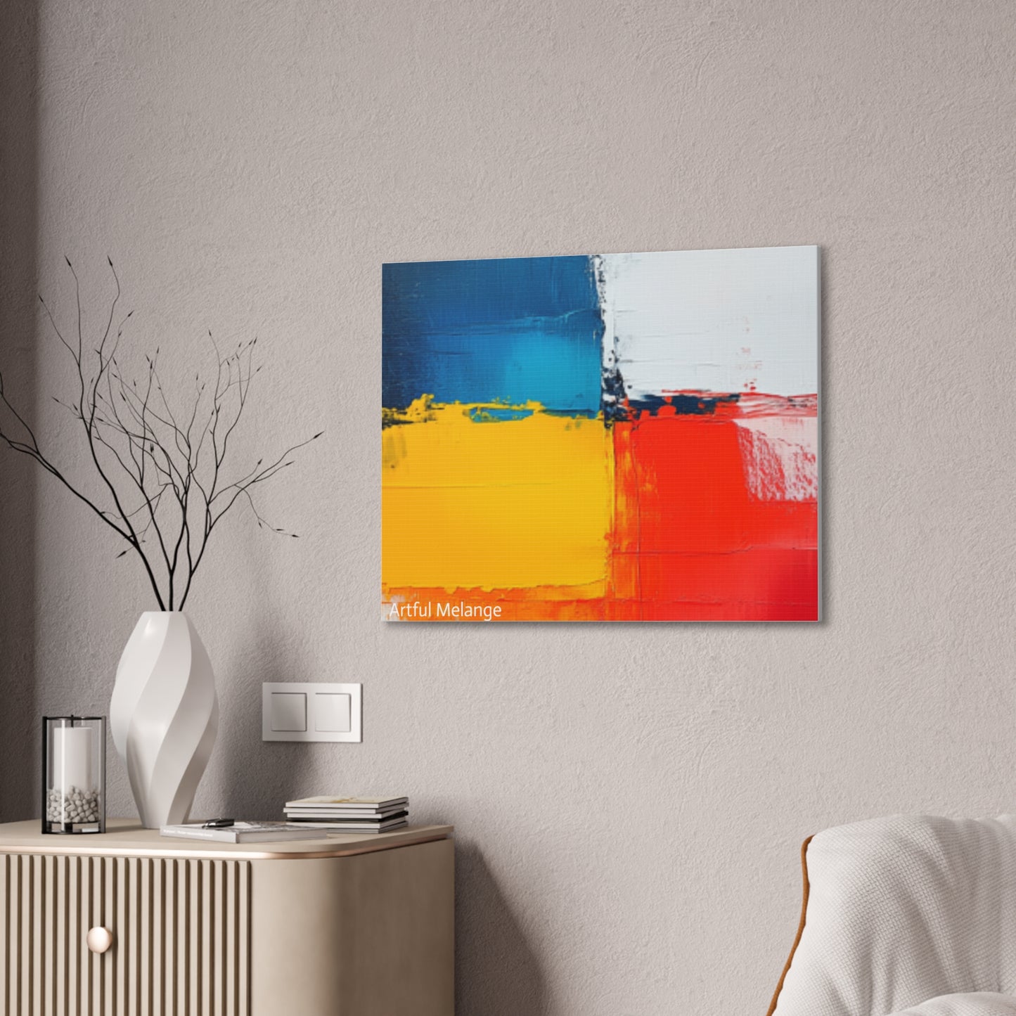 Acrylic Abstract Canvas Print - Richly Textured Artistry