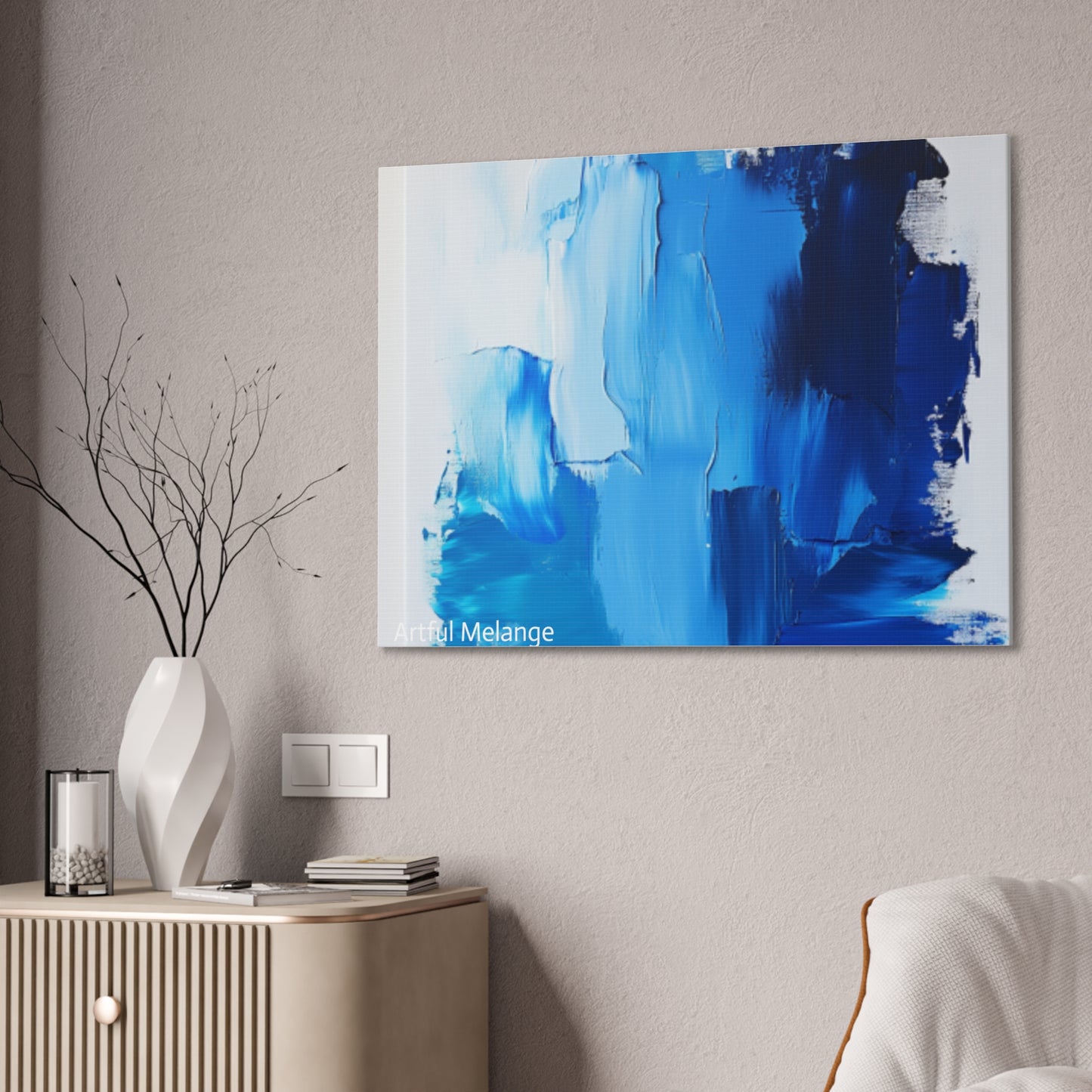 Acrylic Abstract Canvas Print - Richly Textured Artistry