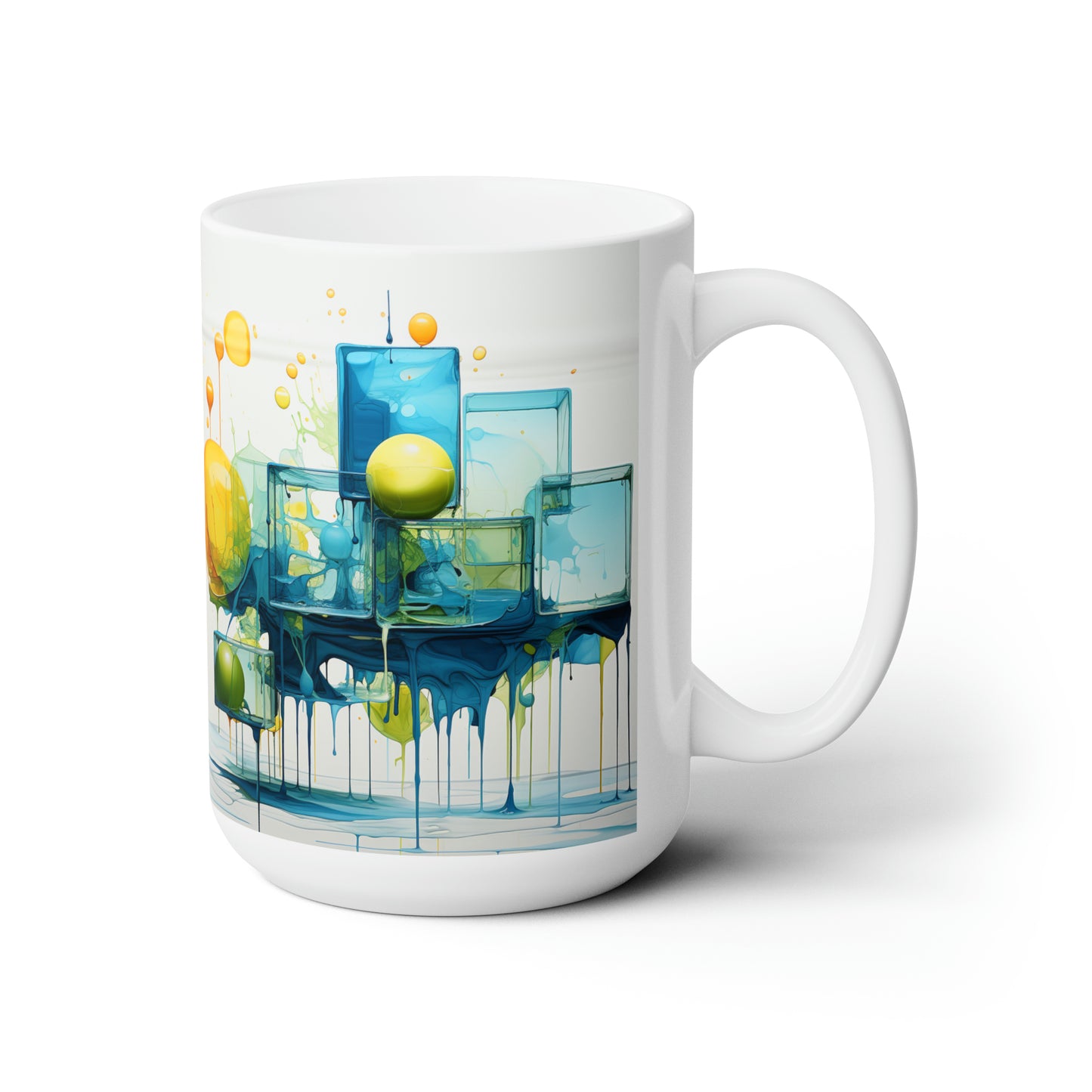 Artsy Abstract Ceramic Mug 15oz