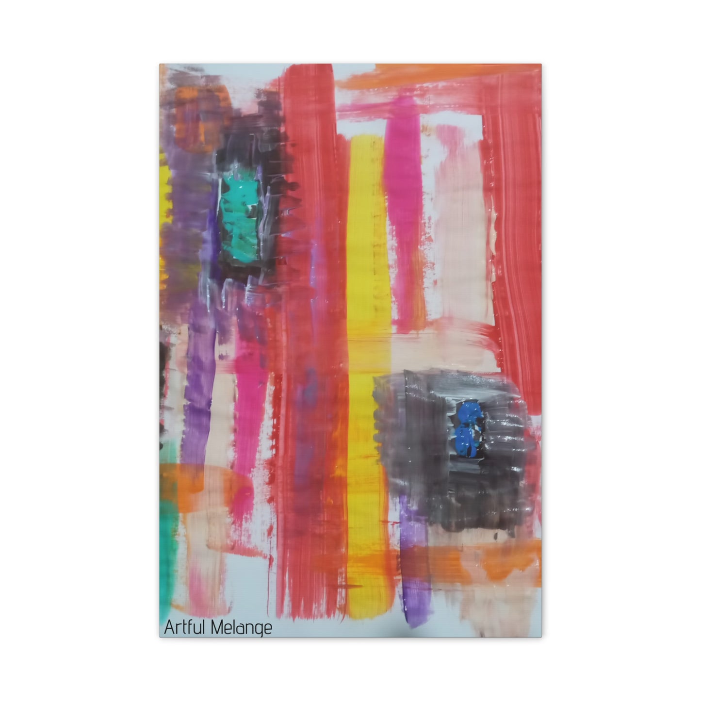 Primary Elegance: A Symphony of Sophistication Canvas Print