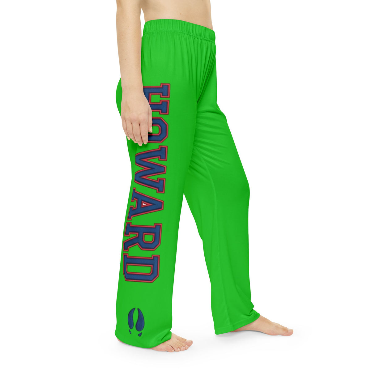 Howard-Inspired Women’s Pajama Pants | HBCU Lounge Bottoms/ Green
