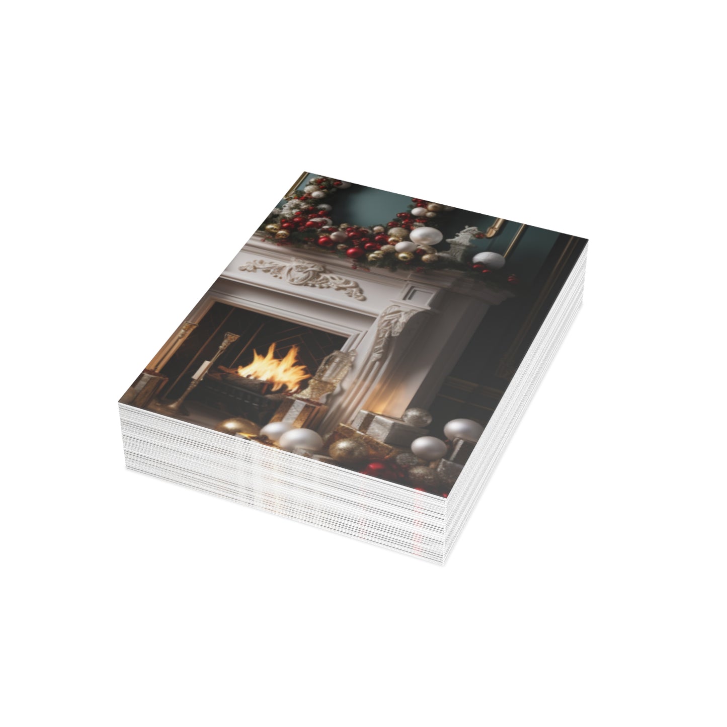 Regal Radiance: Opulent Christmas Greeting Cards