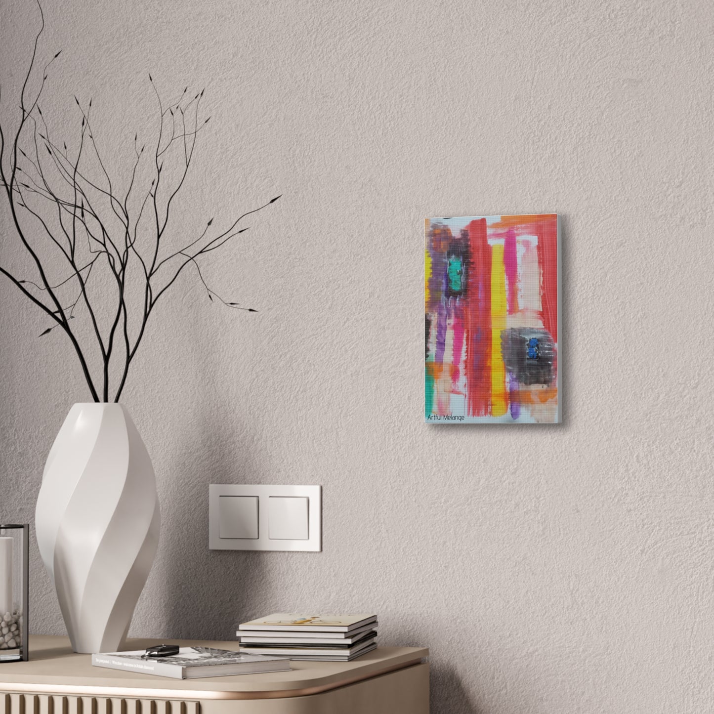 Primary Elegance: A Symphony of Sophistication Canvas Print