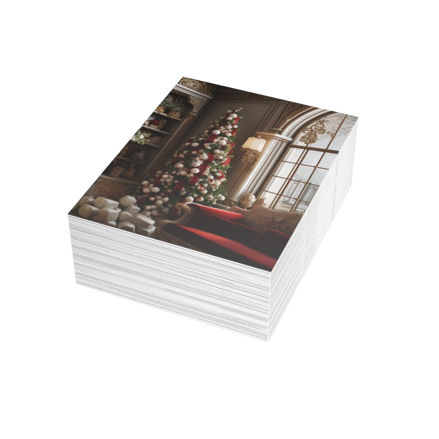 Regal Radiance: Opulent Christmas Greeting Cards