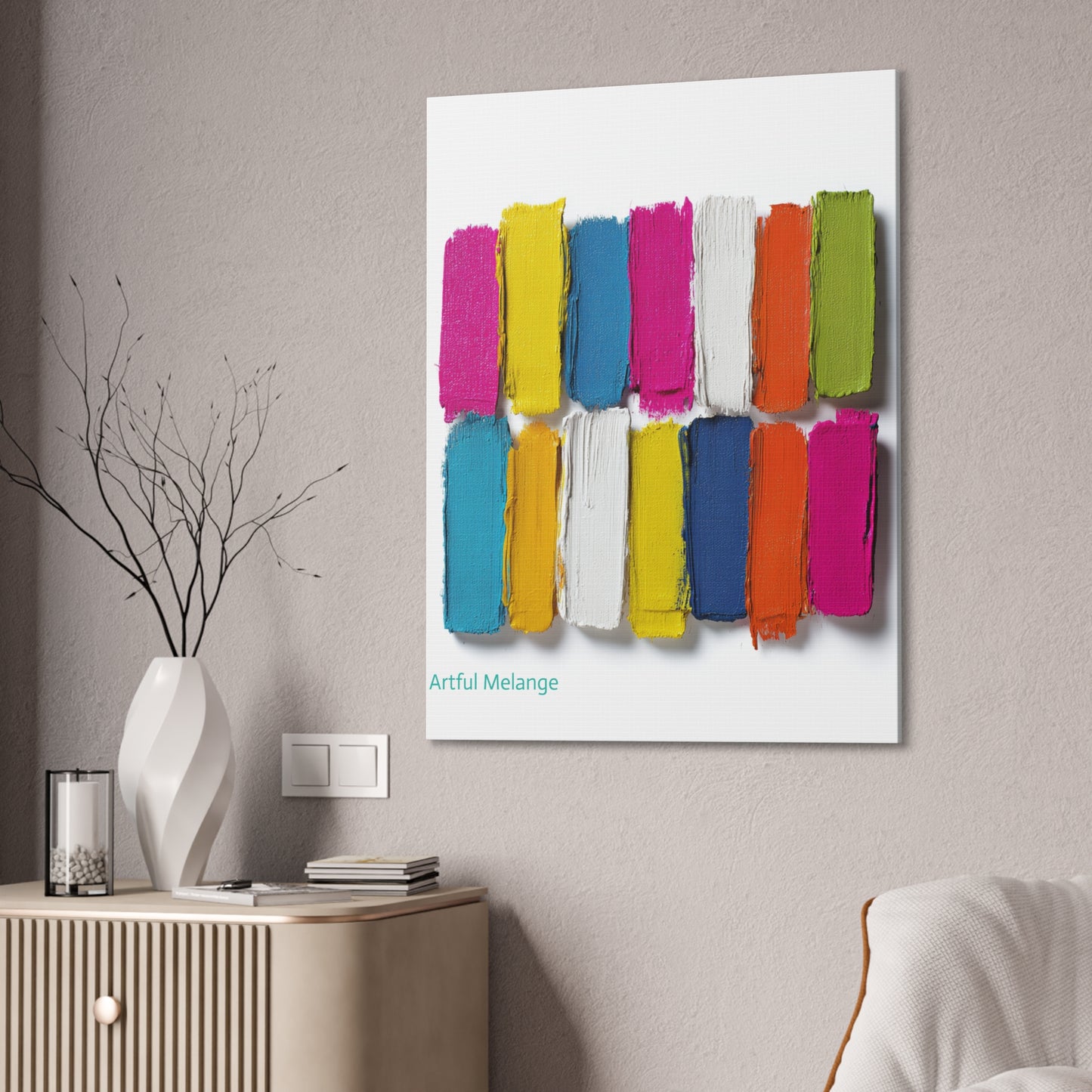 Acrylic Abstract Canvas Print - Richly Textured Artistry