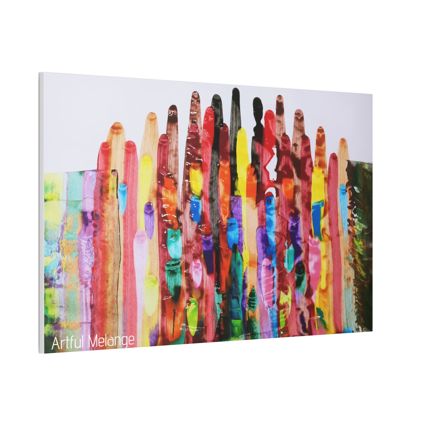 Primary Elegance: A Symphony of Sophistication Canvas Print