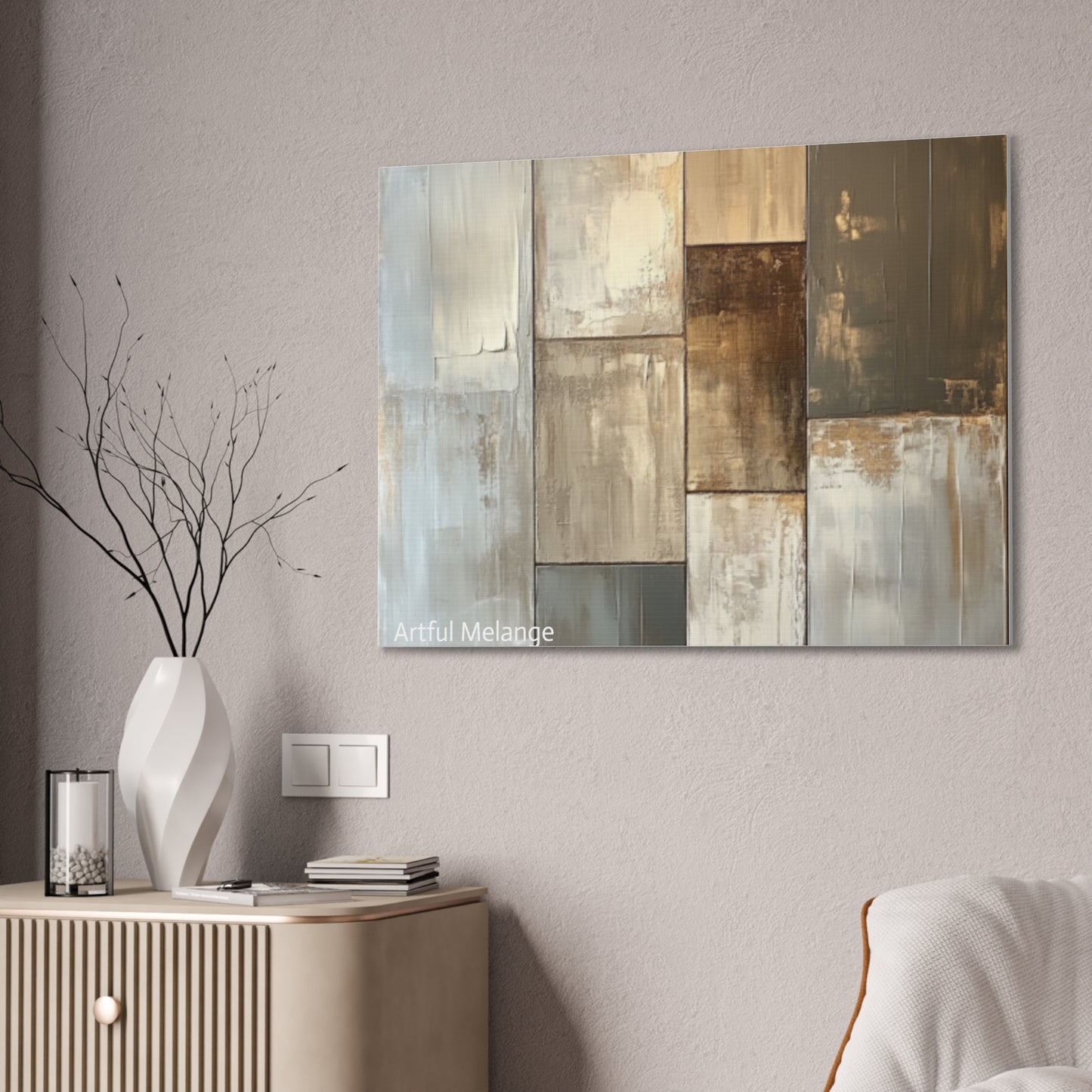Acrylic Abstract Canvas Print - Richly Textured Artistry