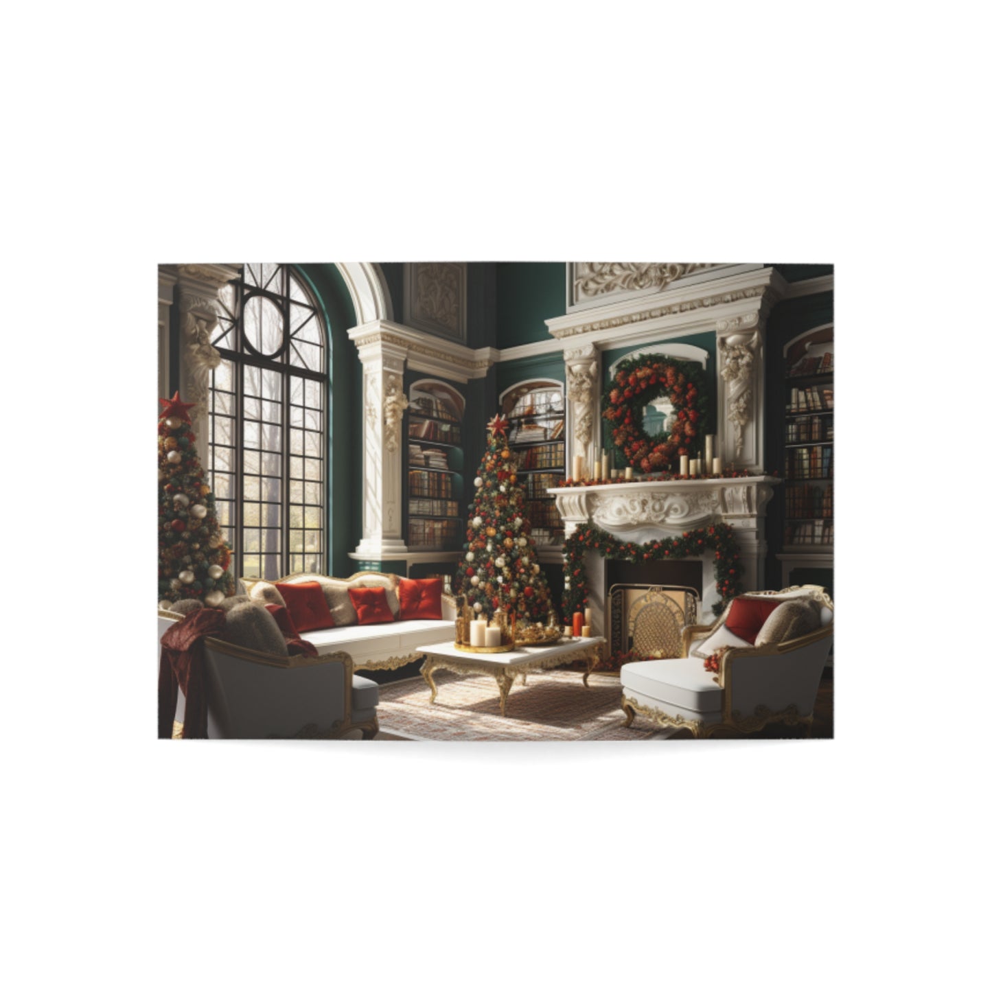 Regal Radiance: Opulent Christmas Greeting Cards