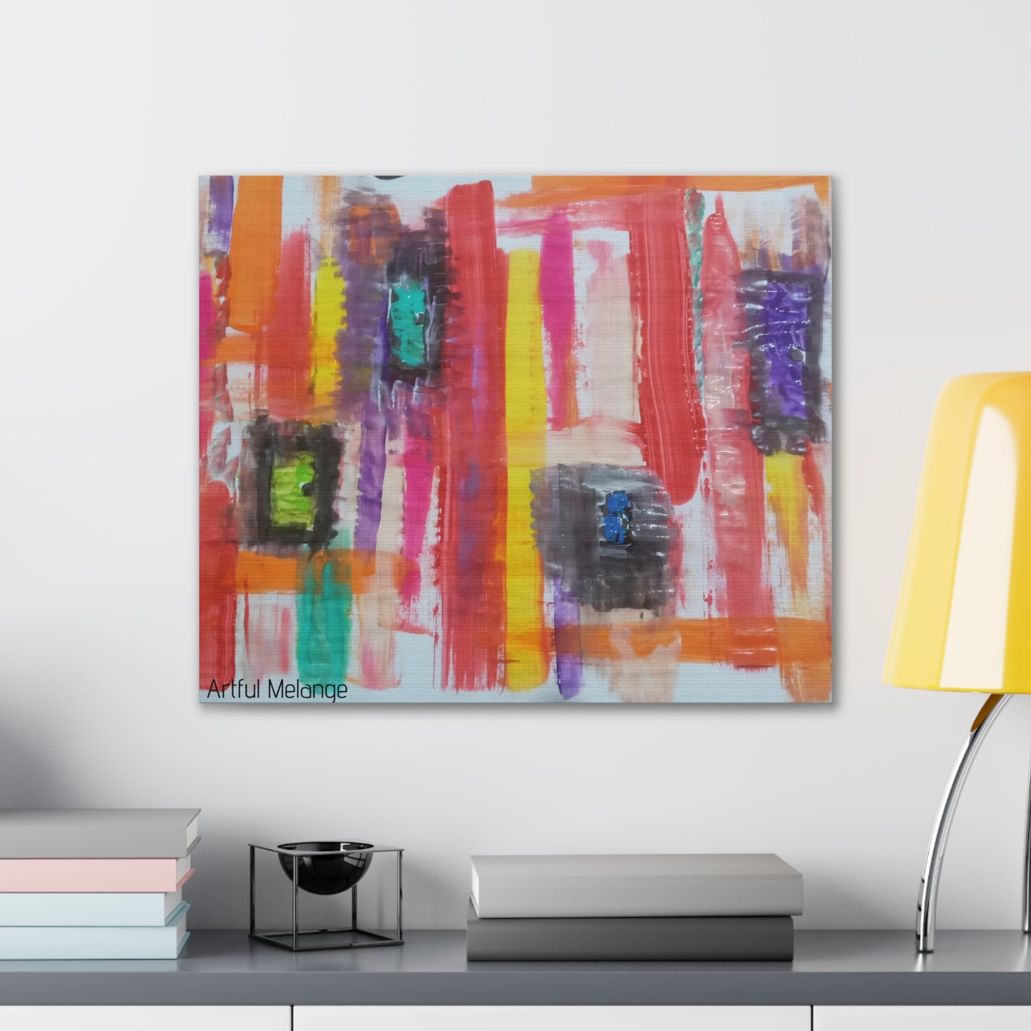Primary Elegance: A Symphony of Sophistication Canvas Print