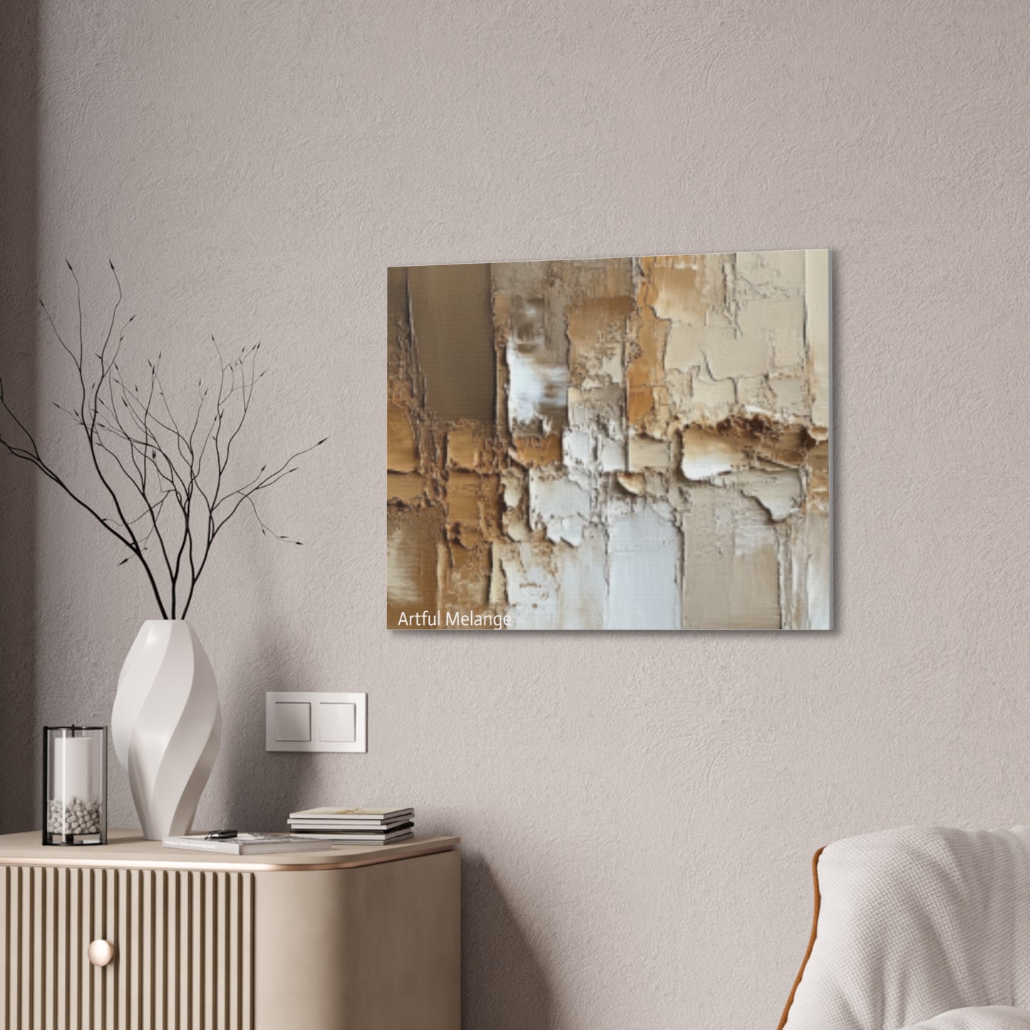 Acrylic Abstract Canvas Print - Richly Textured Artistry