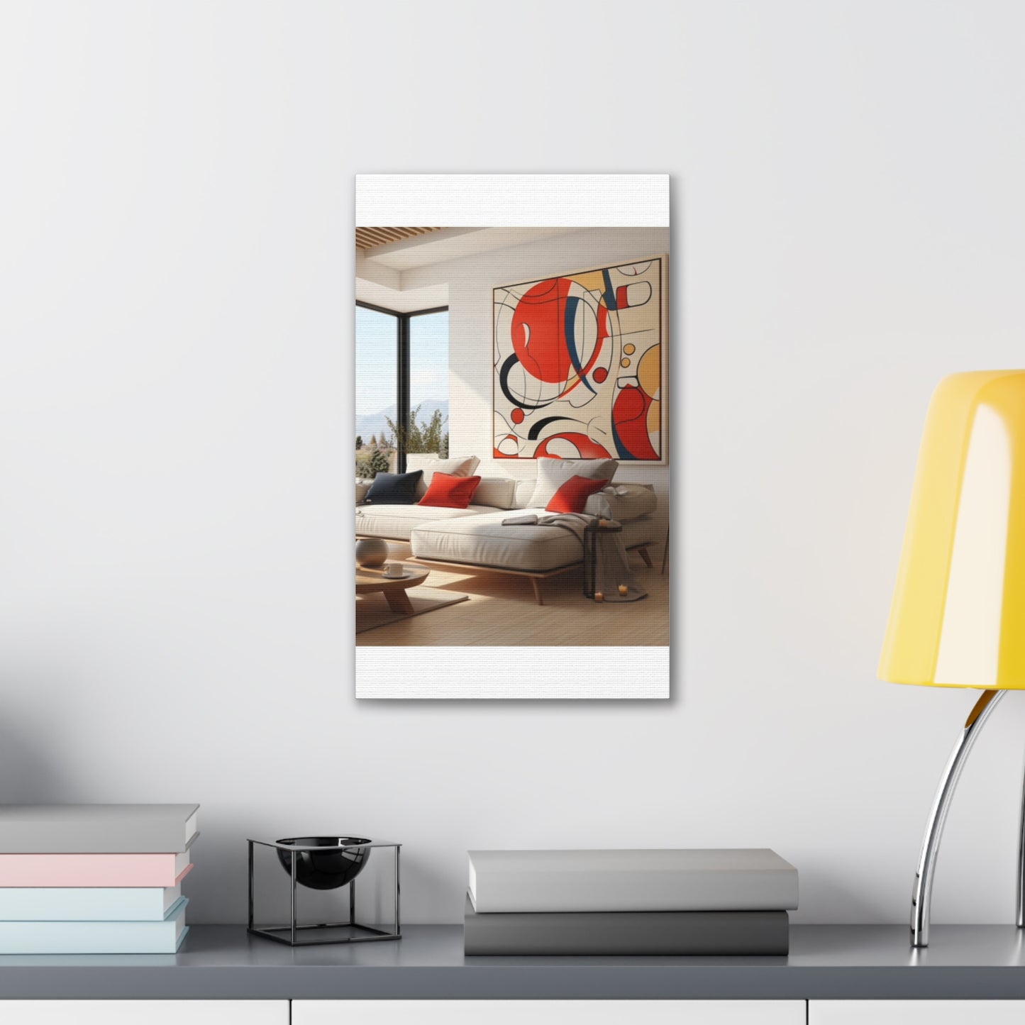 Crimson Elegance: A Symphony of Sophistication Canvas Print