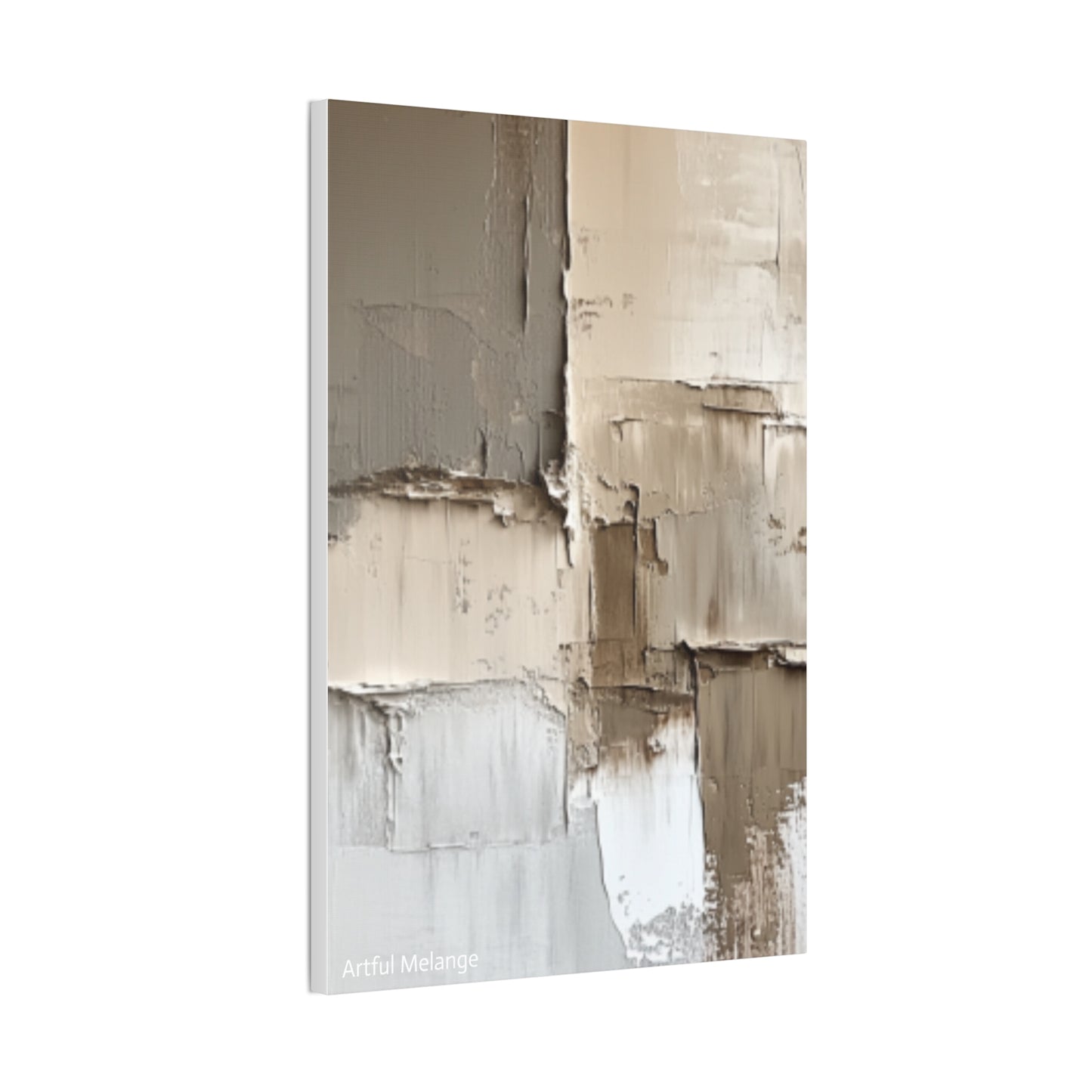 Acrylic Abstract Canvas Print - Richly Textured Artistry