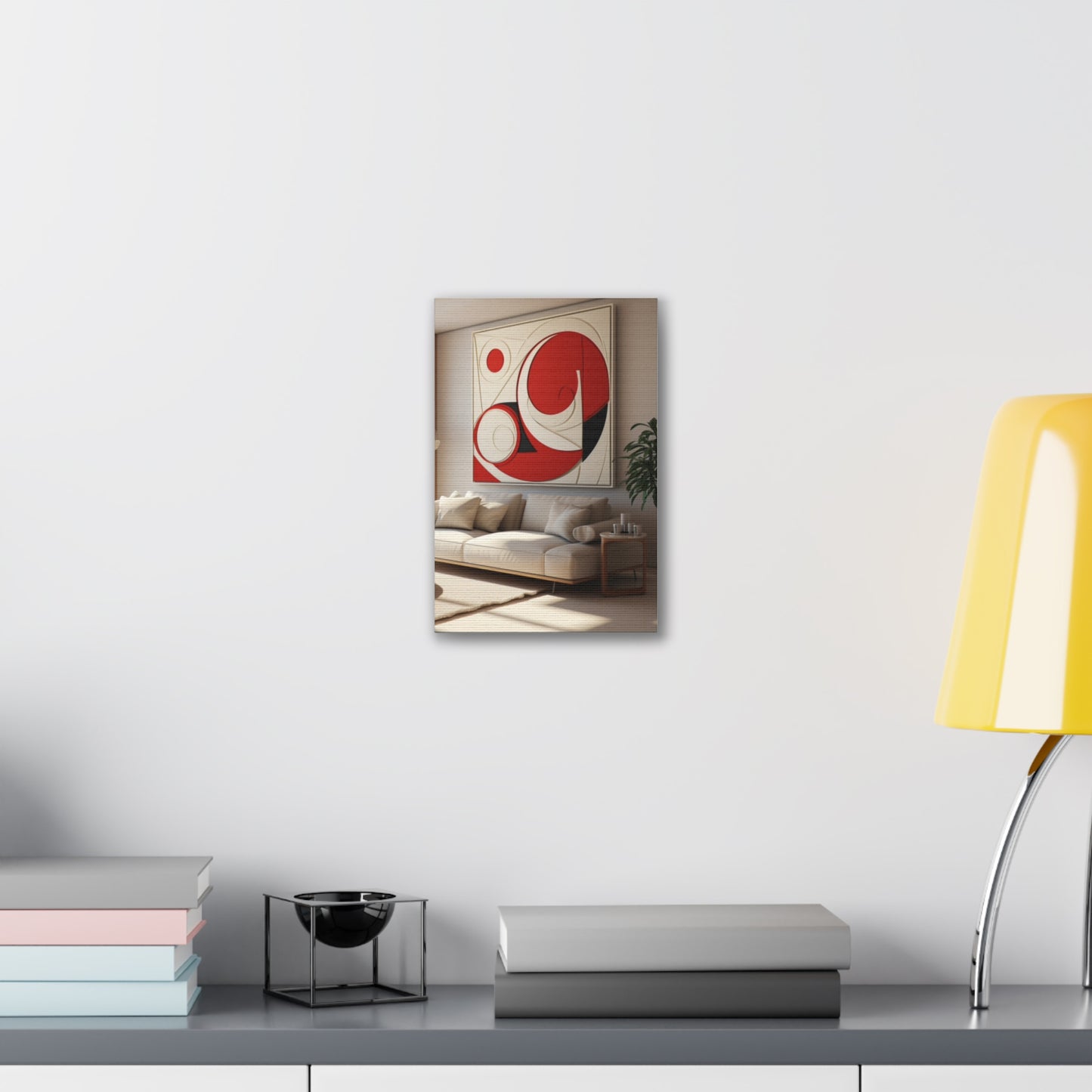 Crimson Elegance: A Symphony of Sophistication Canvas Print