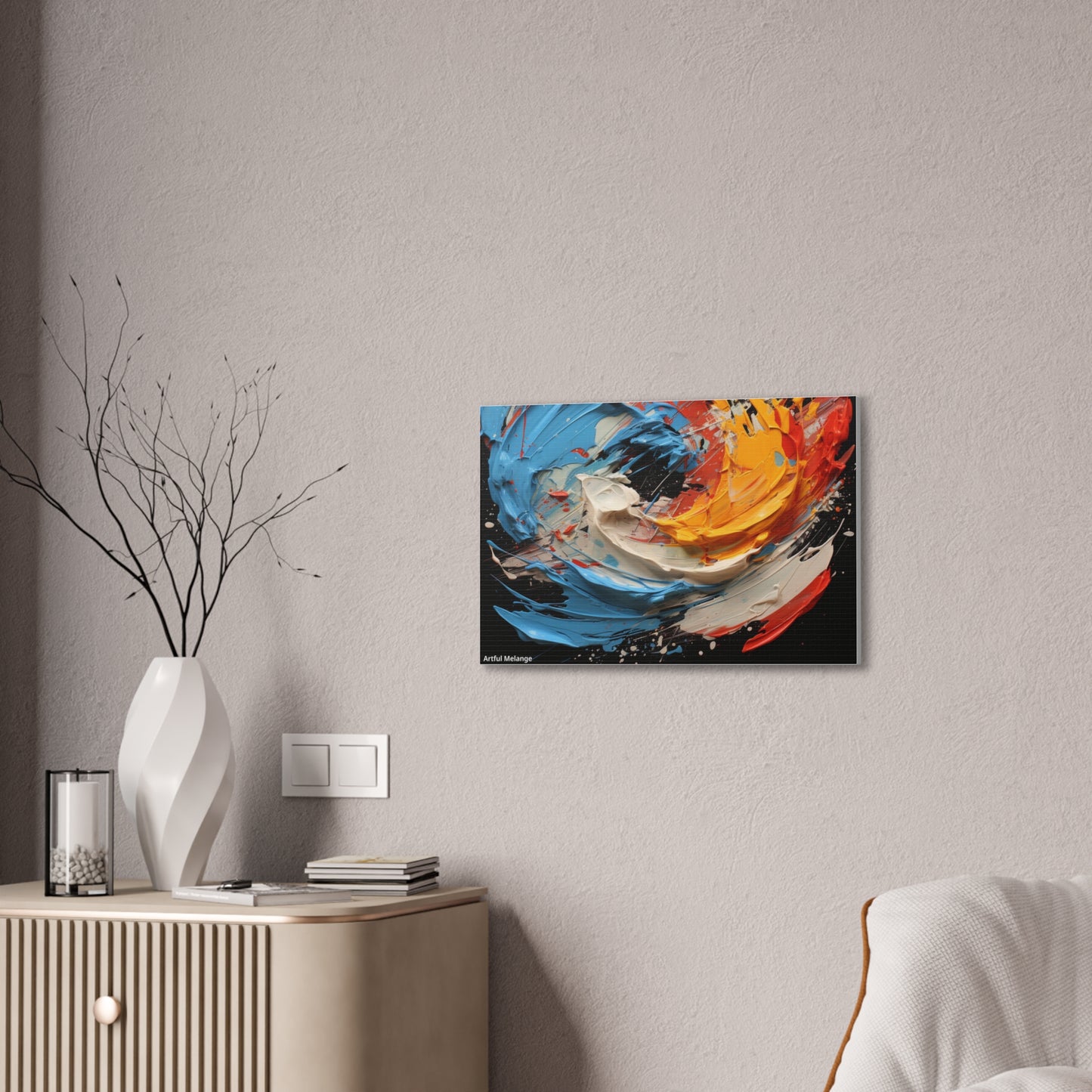 Acrylic Abstract Canvas Print - Richly Textured Artistry