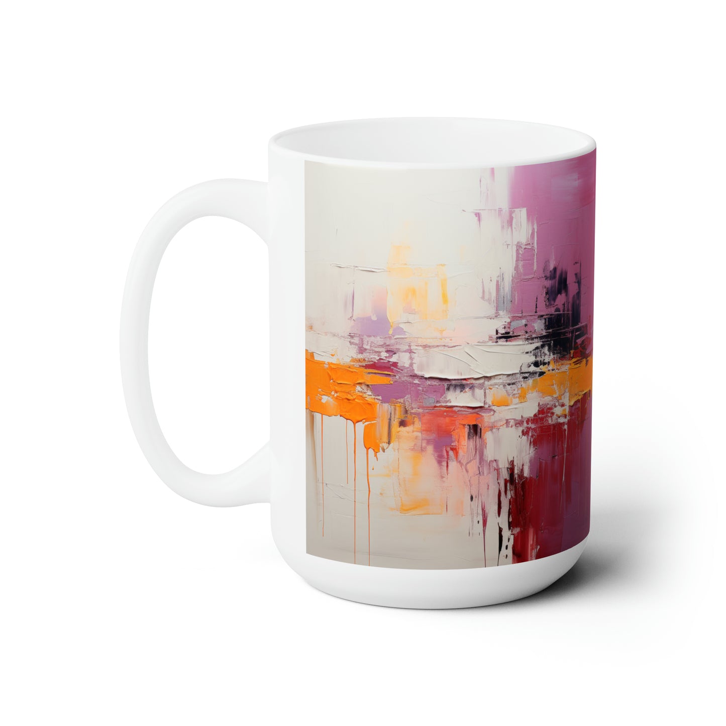 Artsy Abstract Ceramic Mug 15oz
