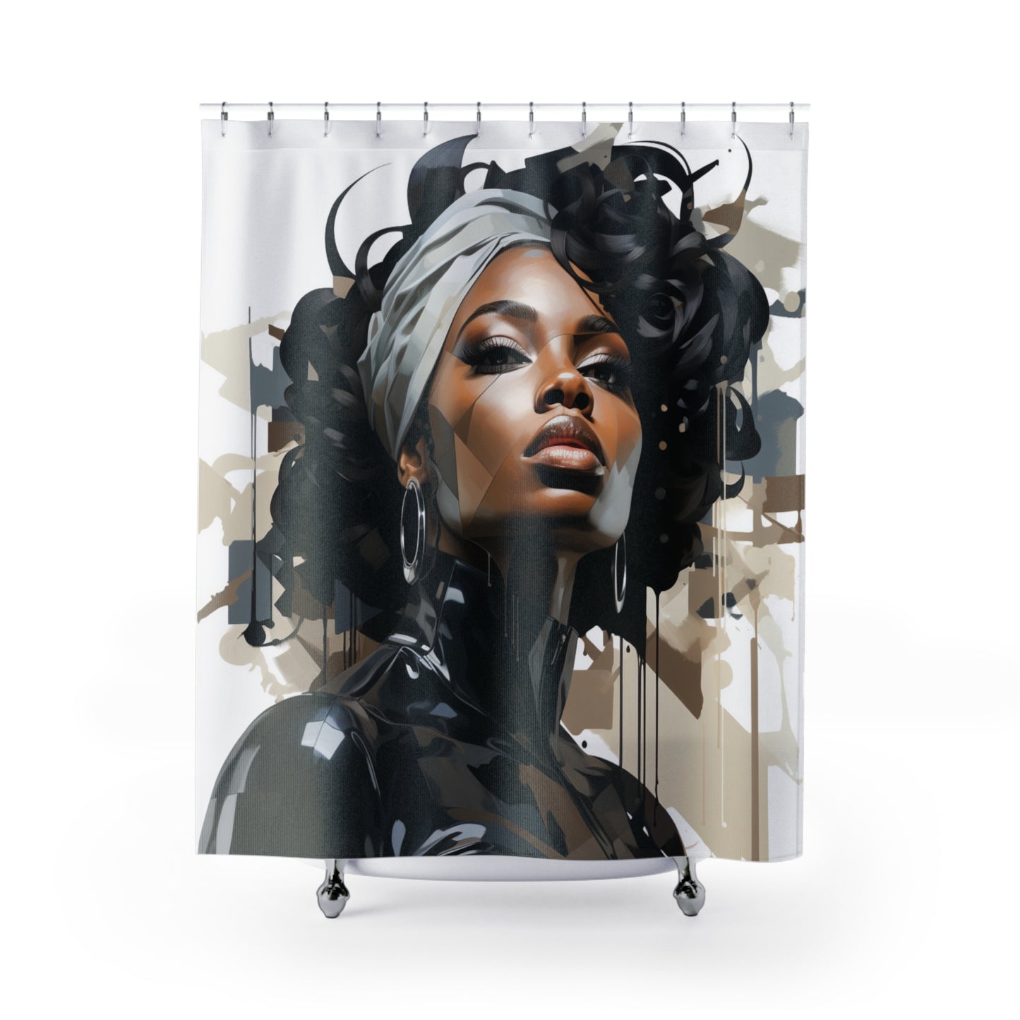 Heritage Tapestry Afro Centric Shower Curtain