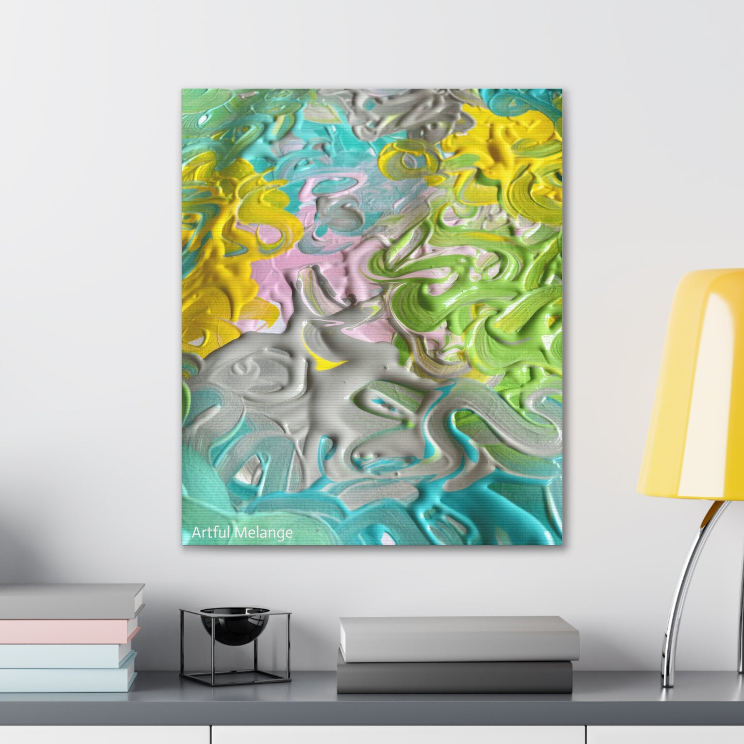 Acrylic Abstract Canvas Print - Richly Textured Artistry