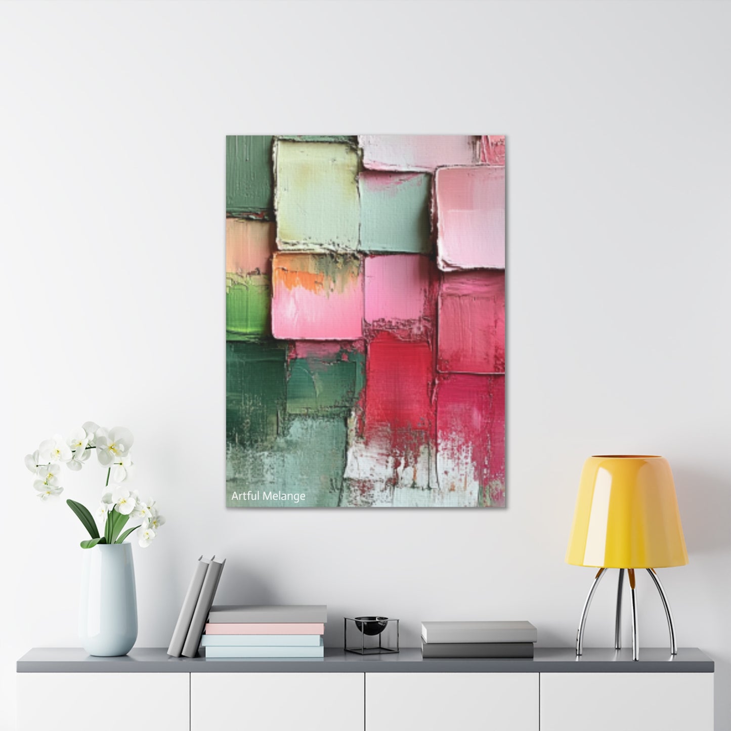 Acrylic Abstract Canvas Print - Richly Textured Artistry