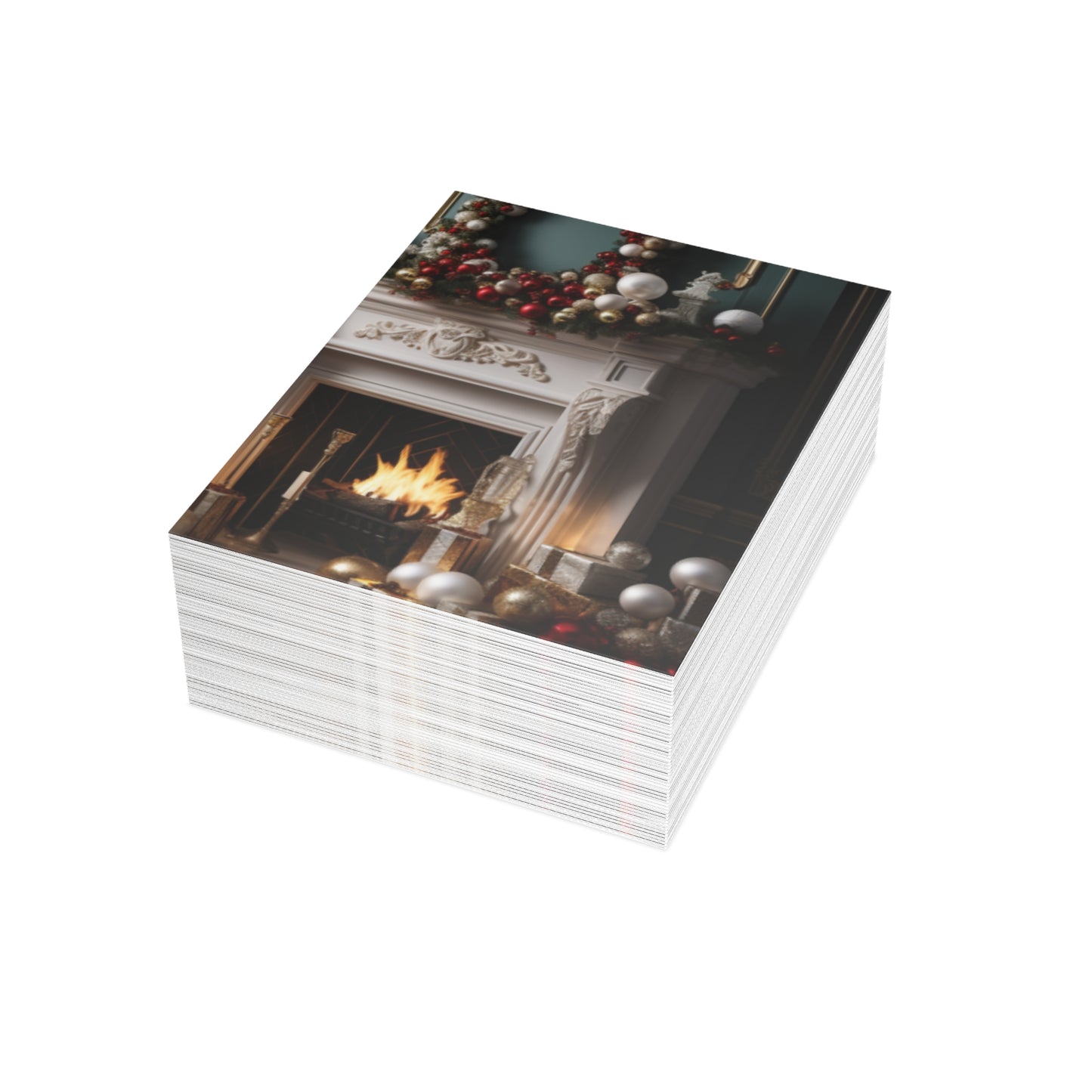 Regal Radiance: Opulent Christmas Greeting Cards
