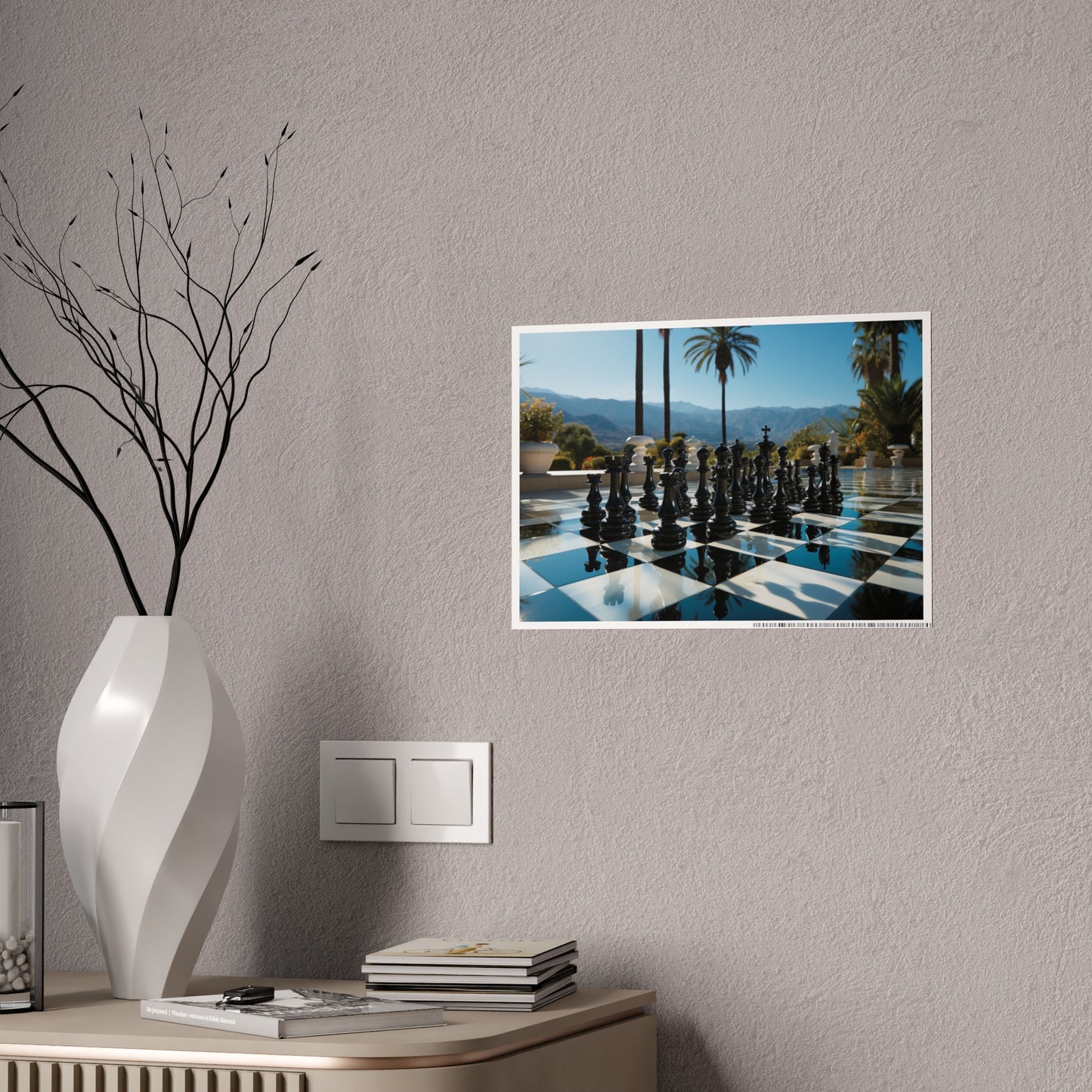 Grandmaster Majesty- Chess Set Poster Print Series