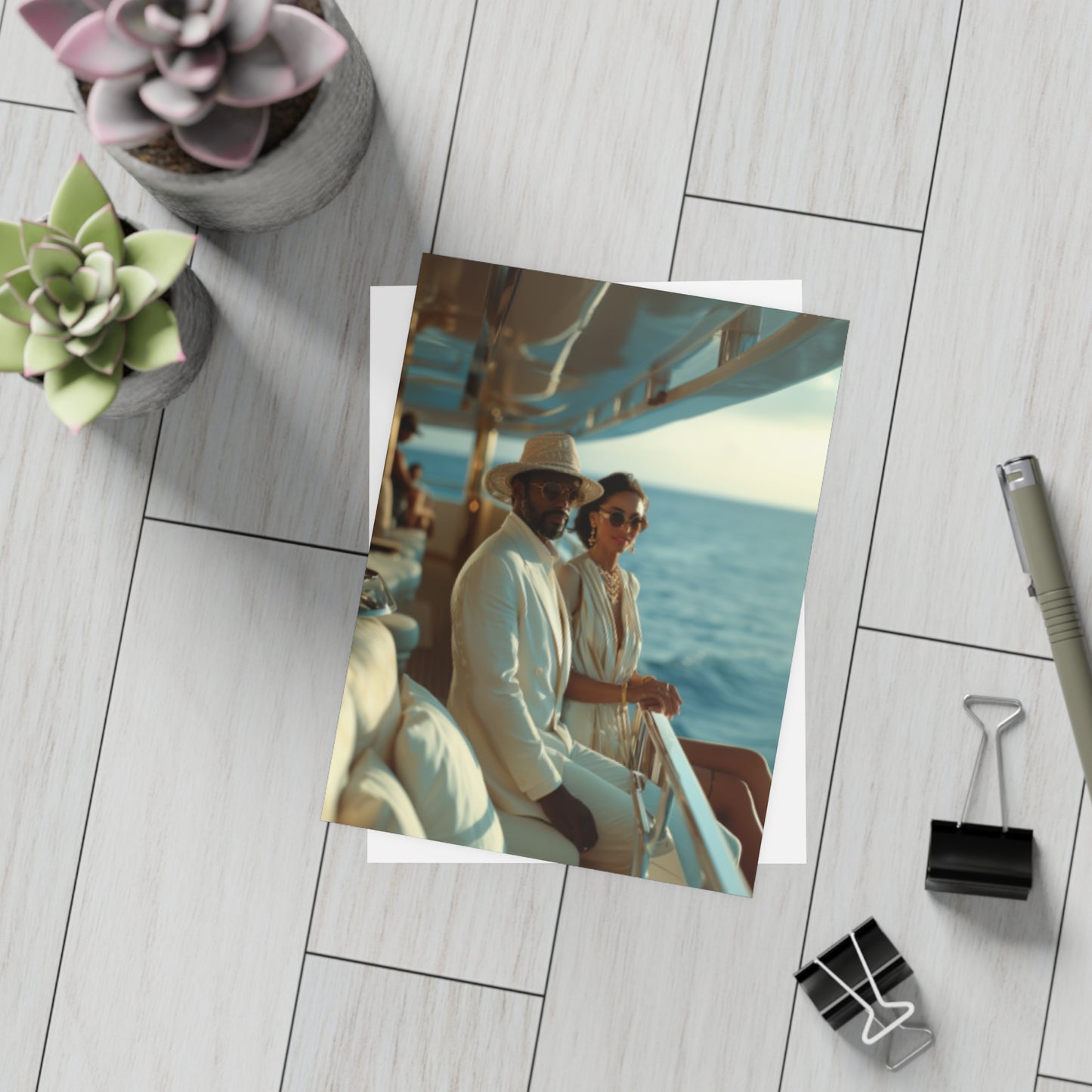 Sail & Celebrate: A Day of Elegance Yacht/Boat Party Invitation Bundles (envelopes included)