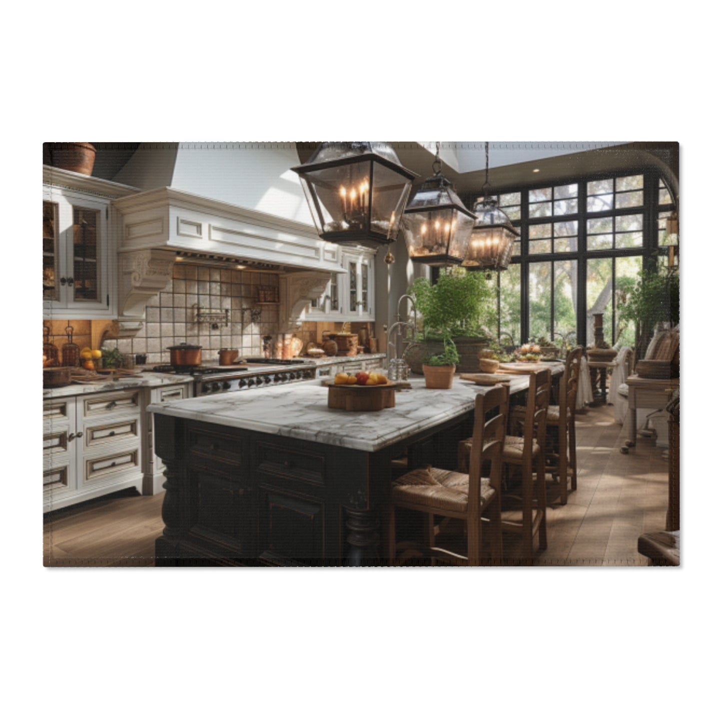 French Country Kitchen Area Rug