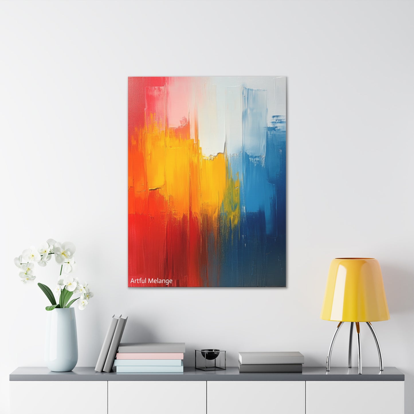 Acrylic Abstract Canvas Print - Richly Textured Artistry