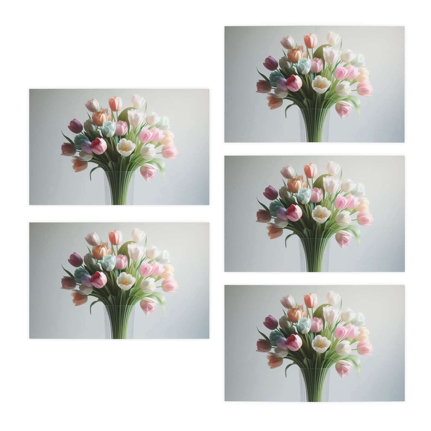 Blossoming Love Mother's Day Note Card Set(5-Pack)