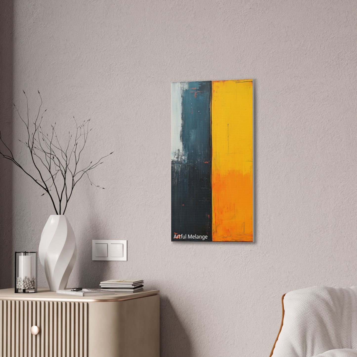 Acrylic Abstract Canvas Print - Richly Textured Artistry