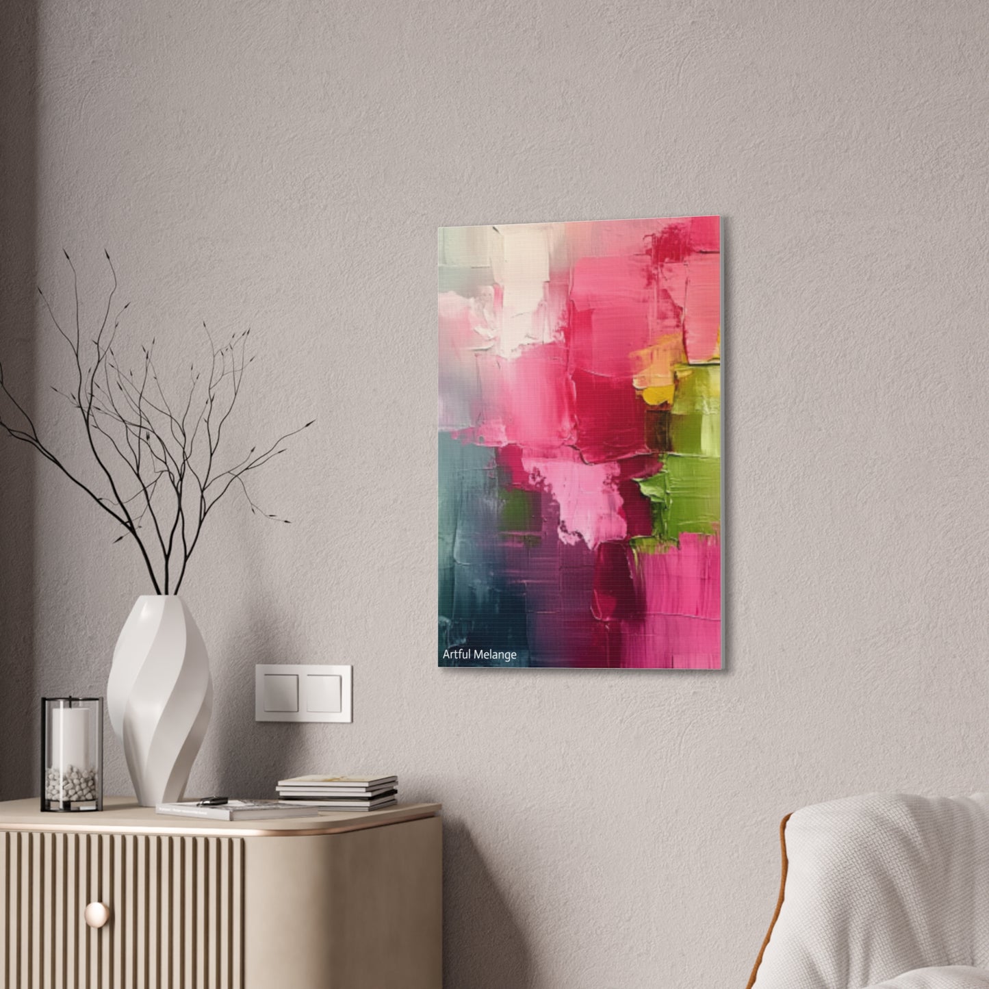 Acrylic Abstract Canvas Print - Richly Textured Artistry