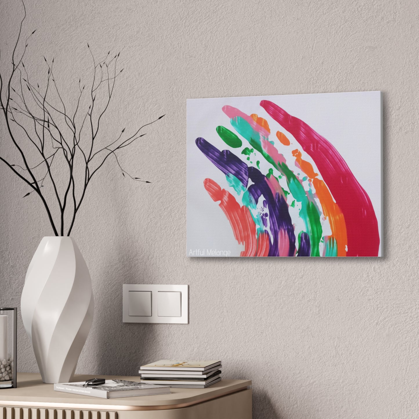 Primary Elegance: A Symphony of Sophistication Canvas Print