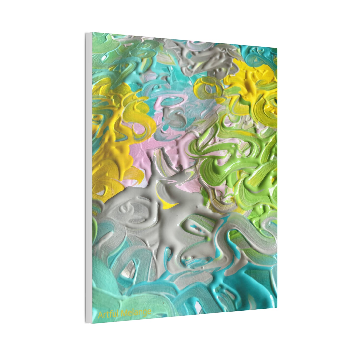 Acrylic Abstract Canvas Print - Richly Textured Artistry