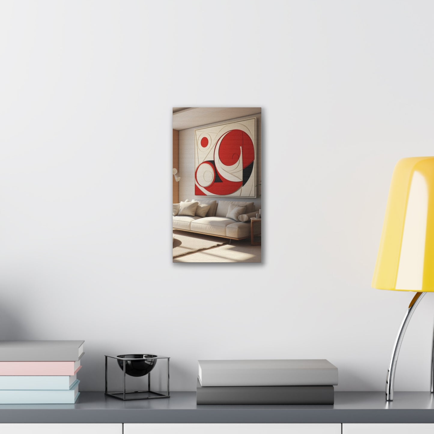 Crimson Elegance: A Symphony of Sophistication Canvas Print