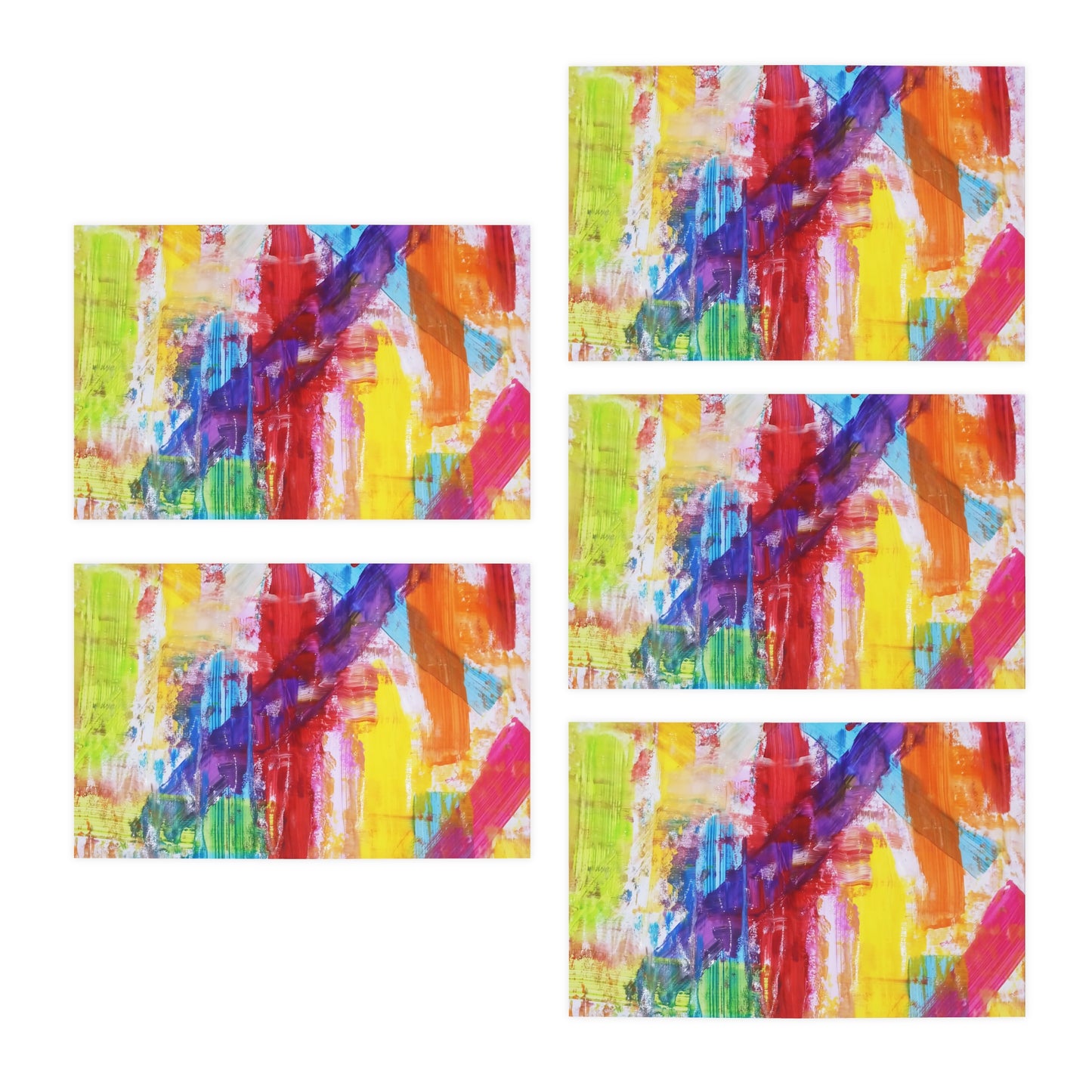 Elegance in Ink: Abstract Art Note Card Set(5-Pack)
