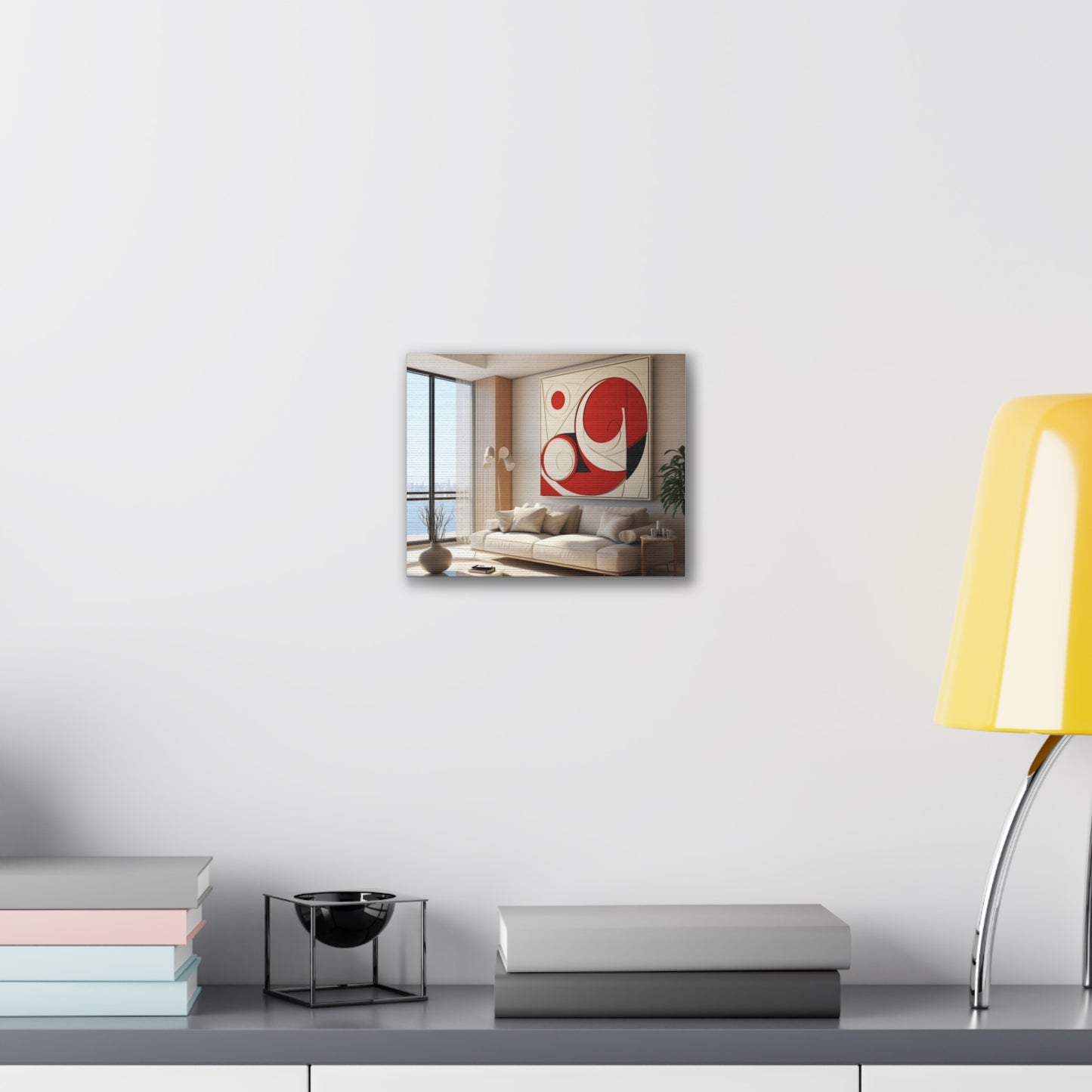Crimson Elegance: A Symphony of Sophistication Canvas Print