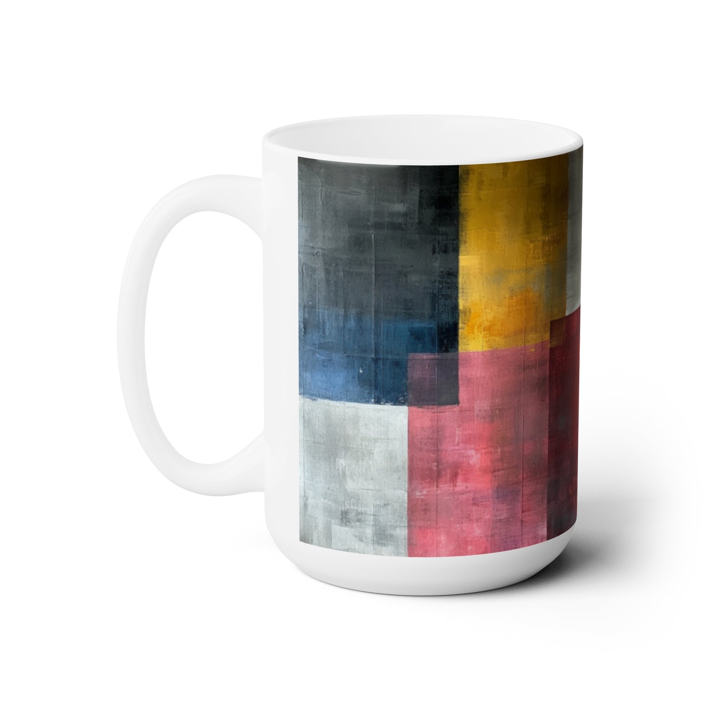 Artsy Abstract Ceramic Mug 15oz