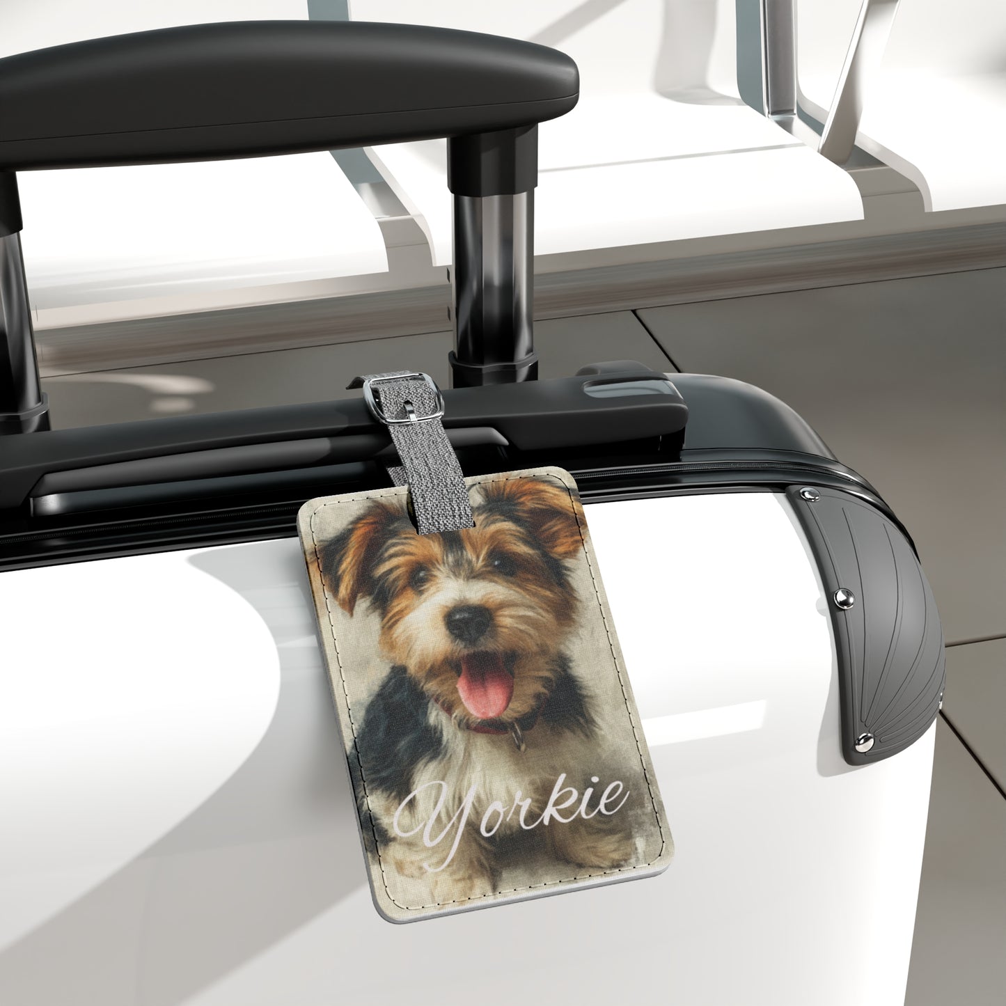 Pawfect Travels™ Pet-Inspired Luggage Tag, Yorkie 3 Rectangle