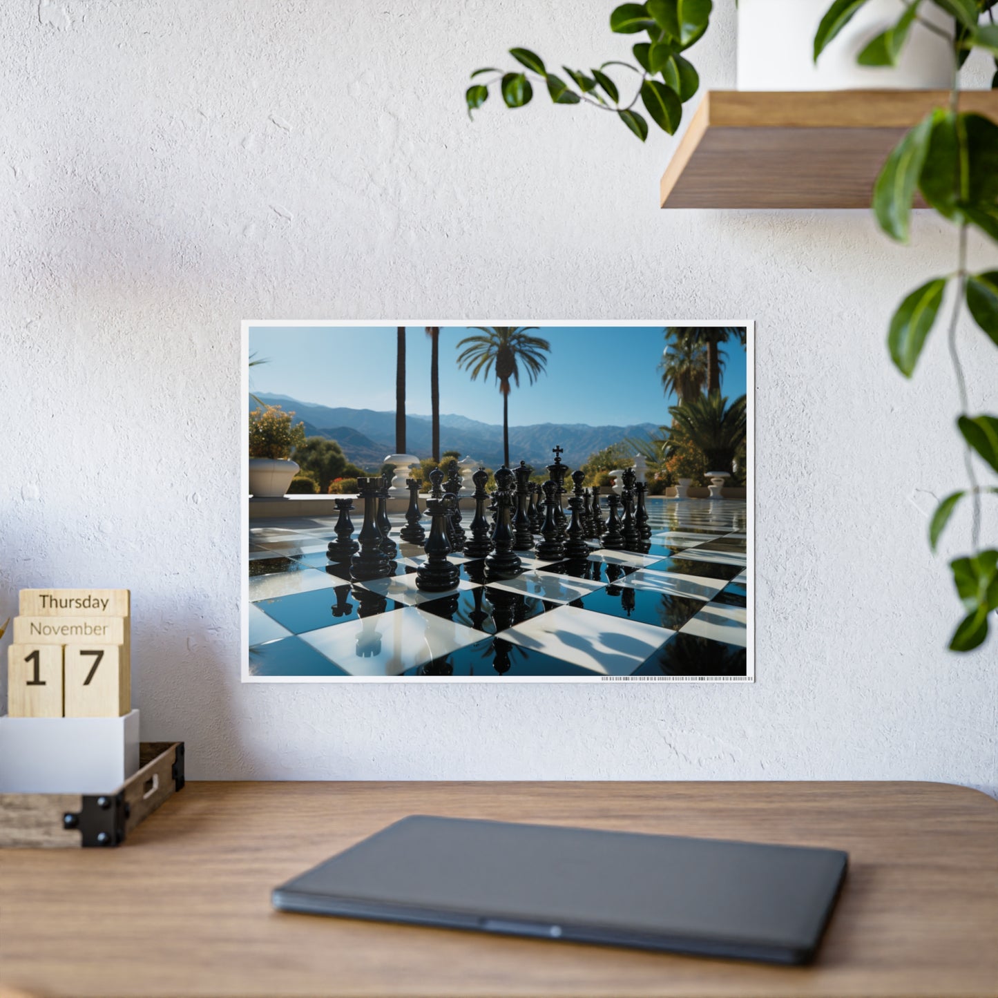 Grandmaster Majesty- Chess Set Poster Print Series