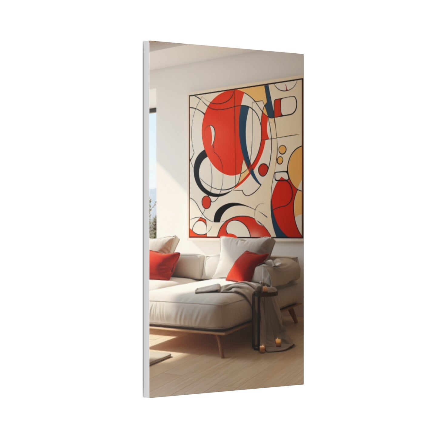 Crimson Elegance: A Symphony of Sophistication Canvas Print