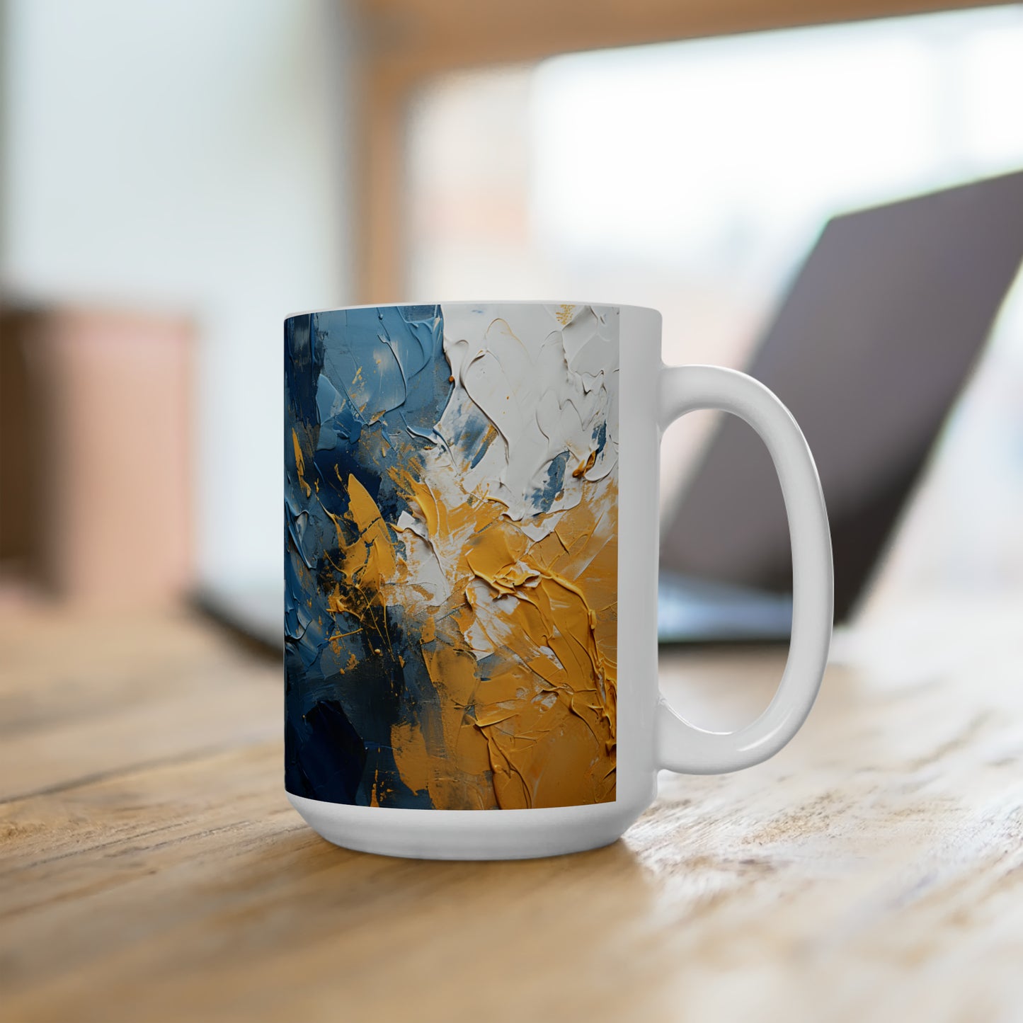 Artsy Abstract Ceramic Mug 15oz