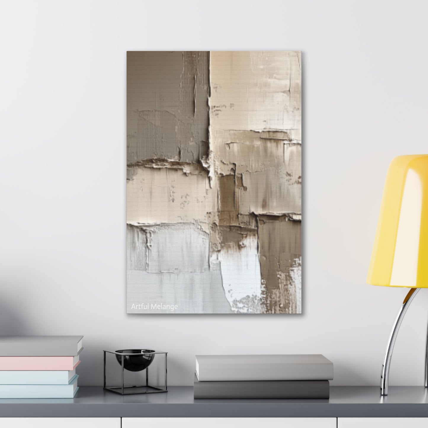 Acrylic Abstract Canvas Print - Richly Textured Artistry