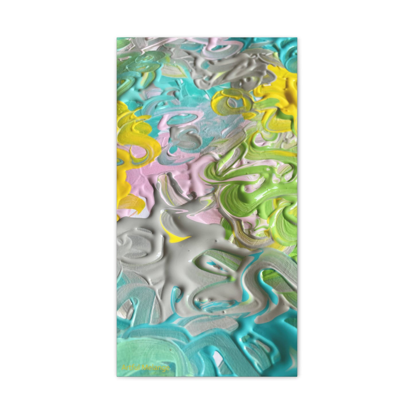 Acrylic Abstract Canvas Print - Richly Textured Artistry