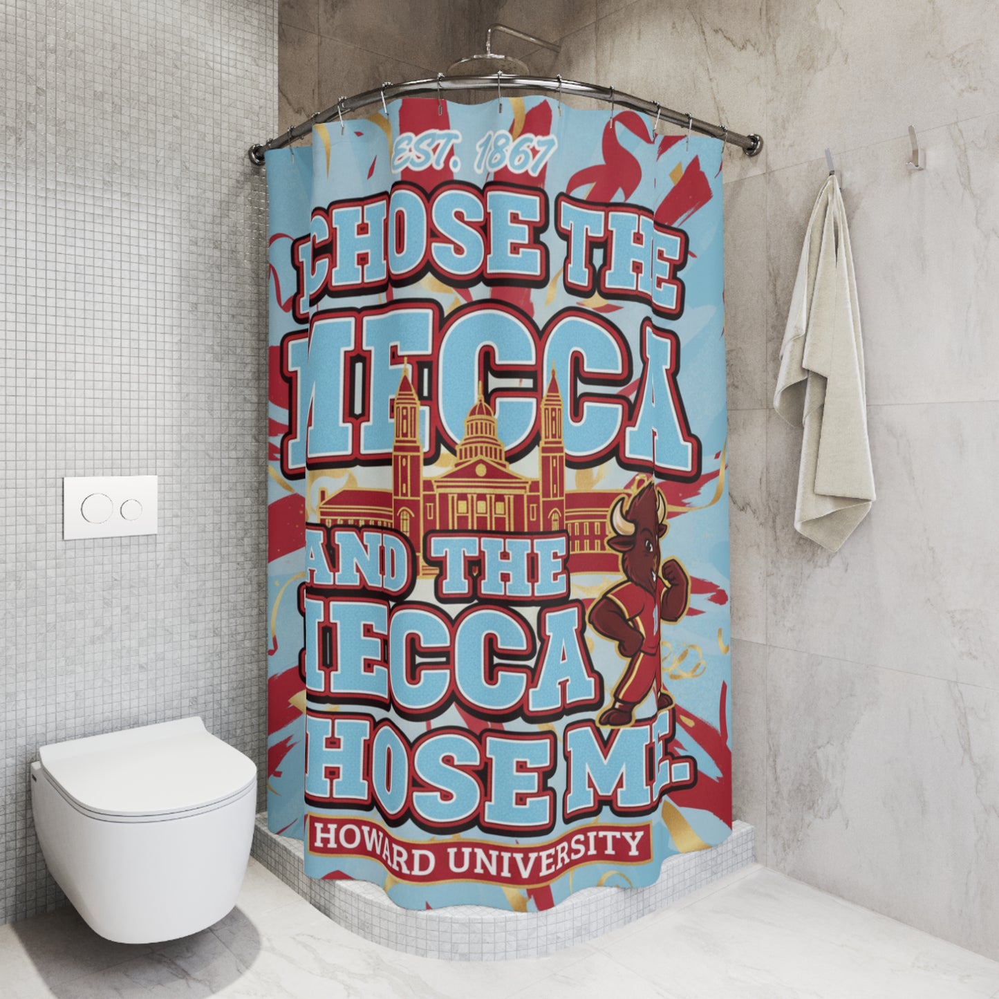 I Chose the Mecca and the Mecca Chose Me Shower Curtain 4