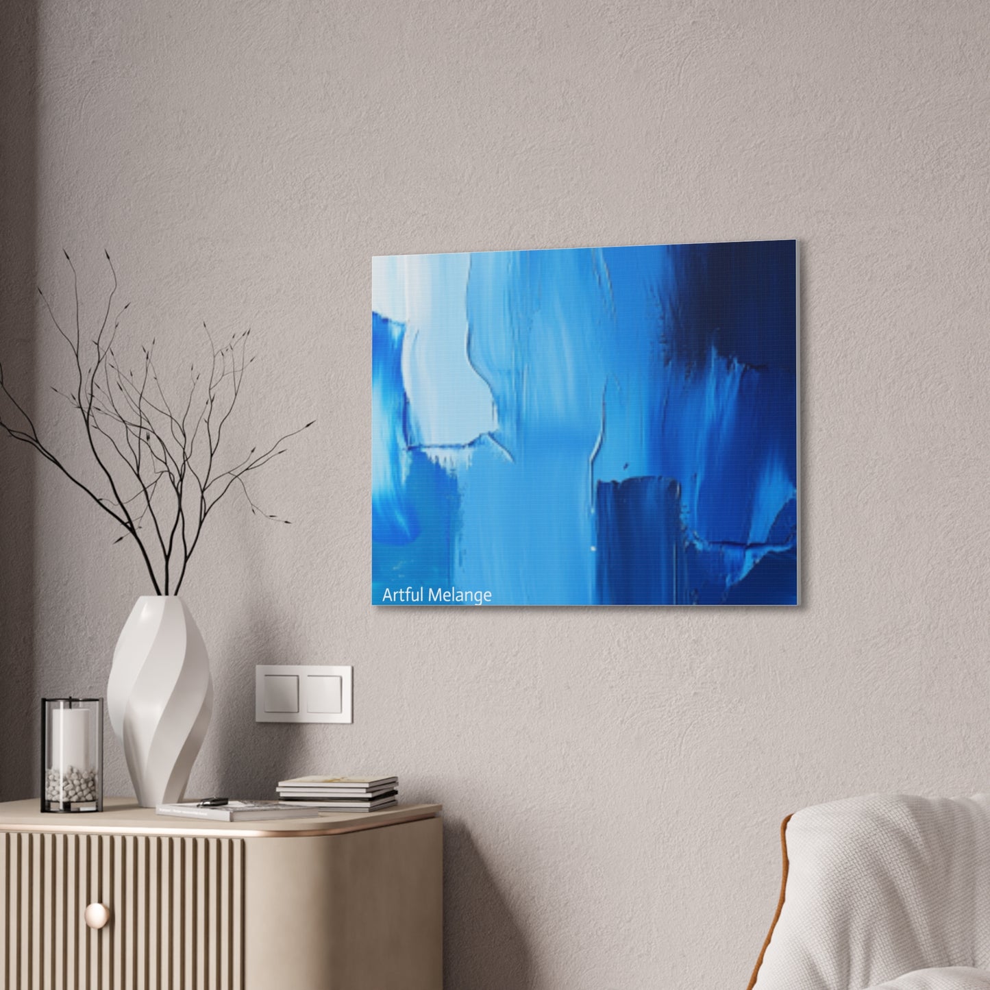 Acrylic Abstract Canvas Print - Richly Textured Artistry