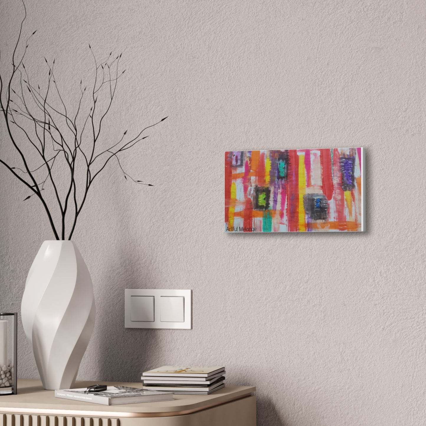 Primary Elegance: A Symphony of Sophistication Canvas Print