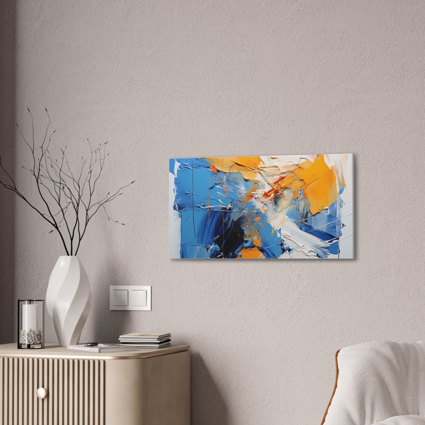 Copy of Timeless Elegance: Refined Vibrant Hues Canvas Print for Sophisticated Living Spaces