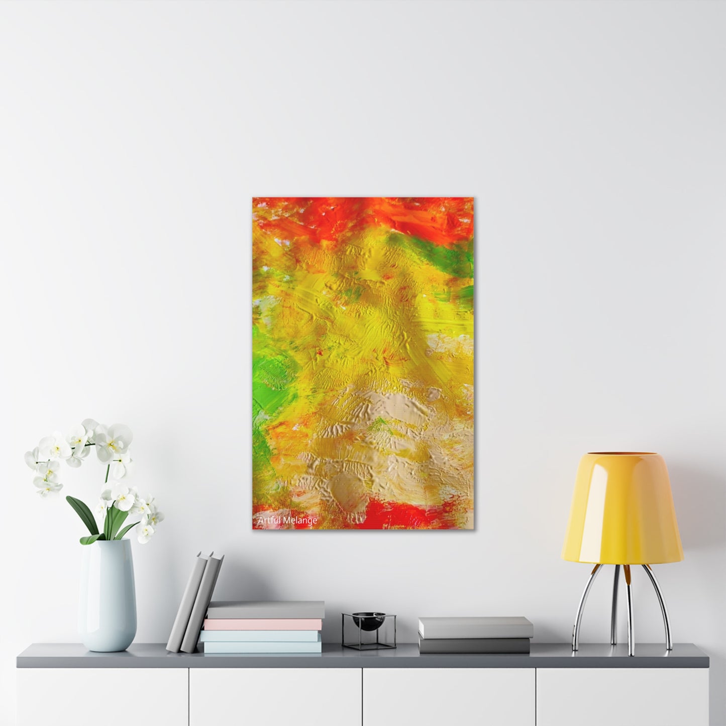 Acrylic Abstract Canvas Print - Richly Textured Artistry