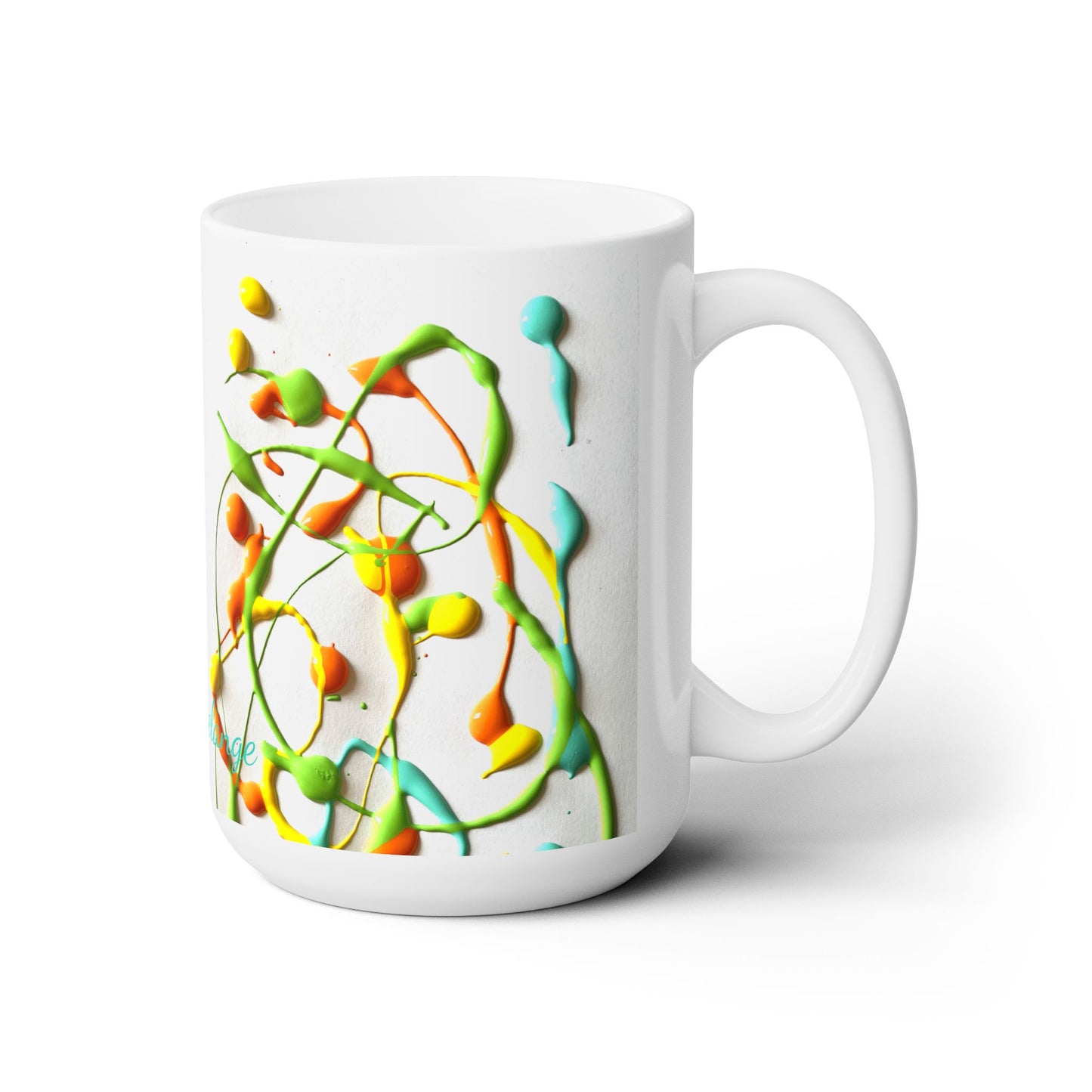 Artsy Abstract Ceramic Mug 15oz