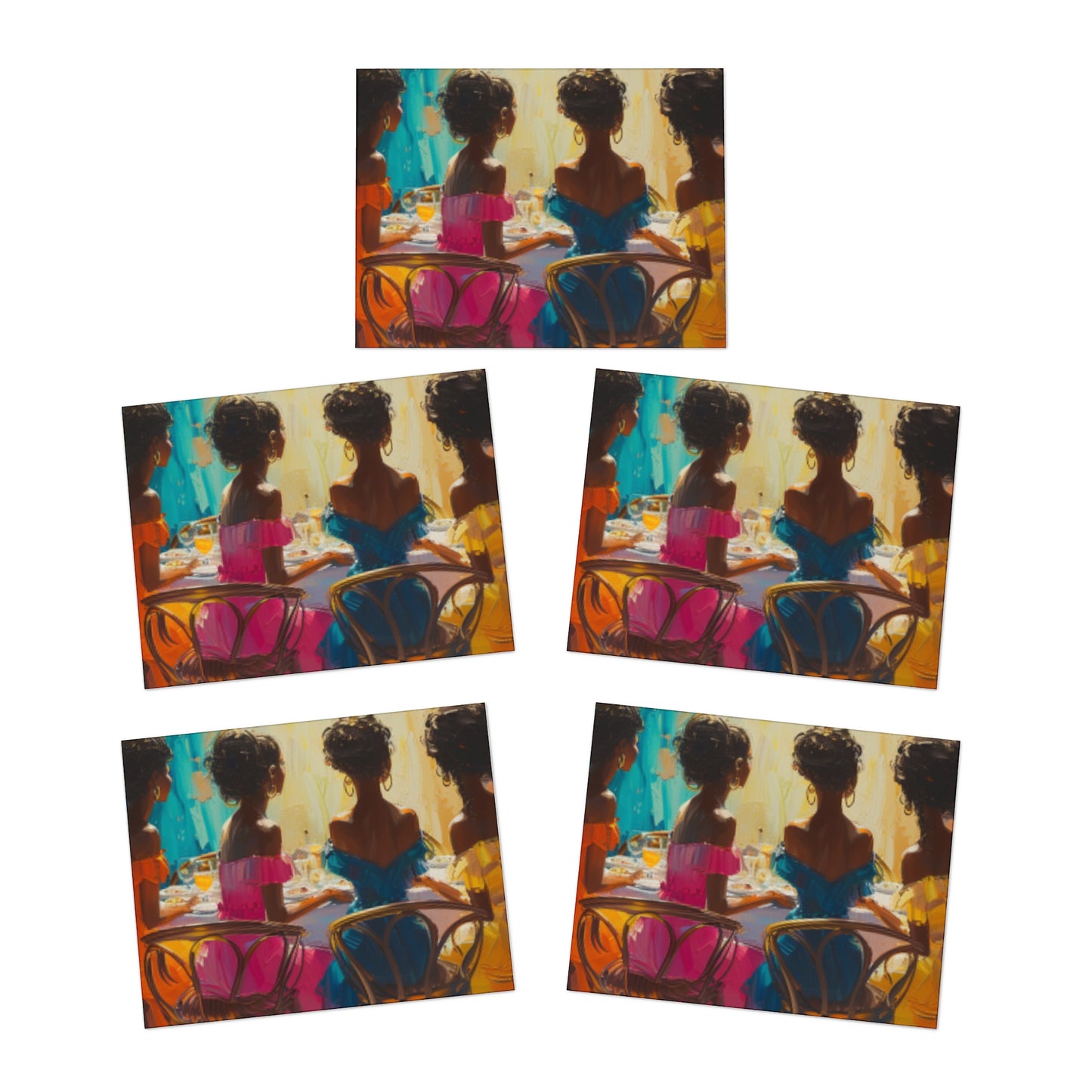 Mimosas and Melanin Note Card Set (5-Pack)