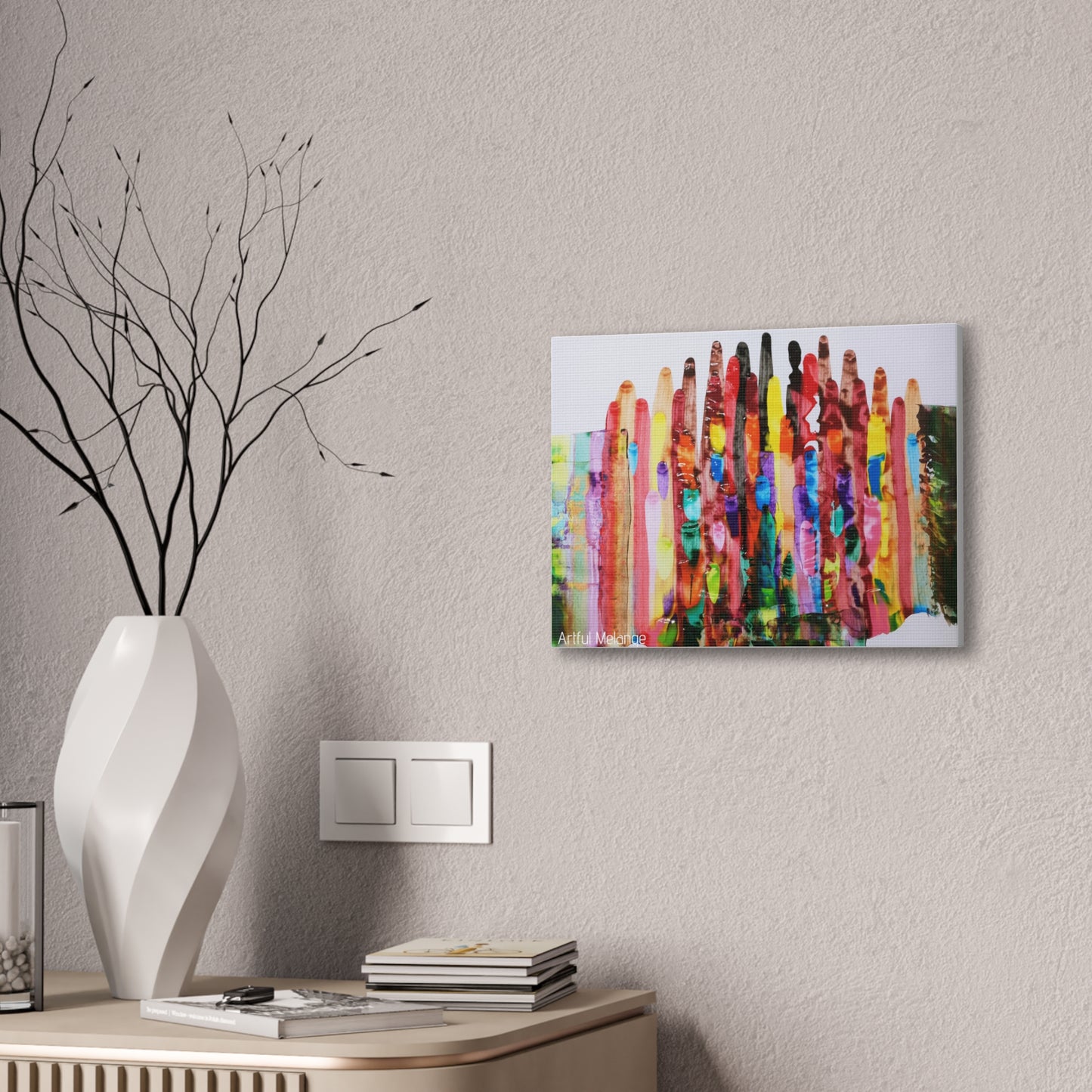 Primary Elegance: A Symphony of Sophistication Canvas Print